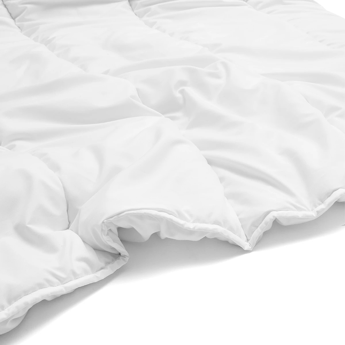 6 High Warmth Soft Comfort Quilt - Single Bed, White, 6 of 6