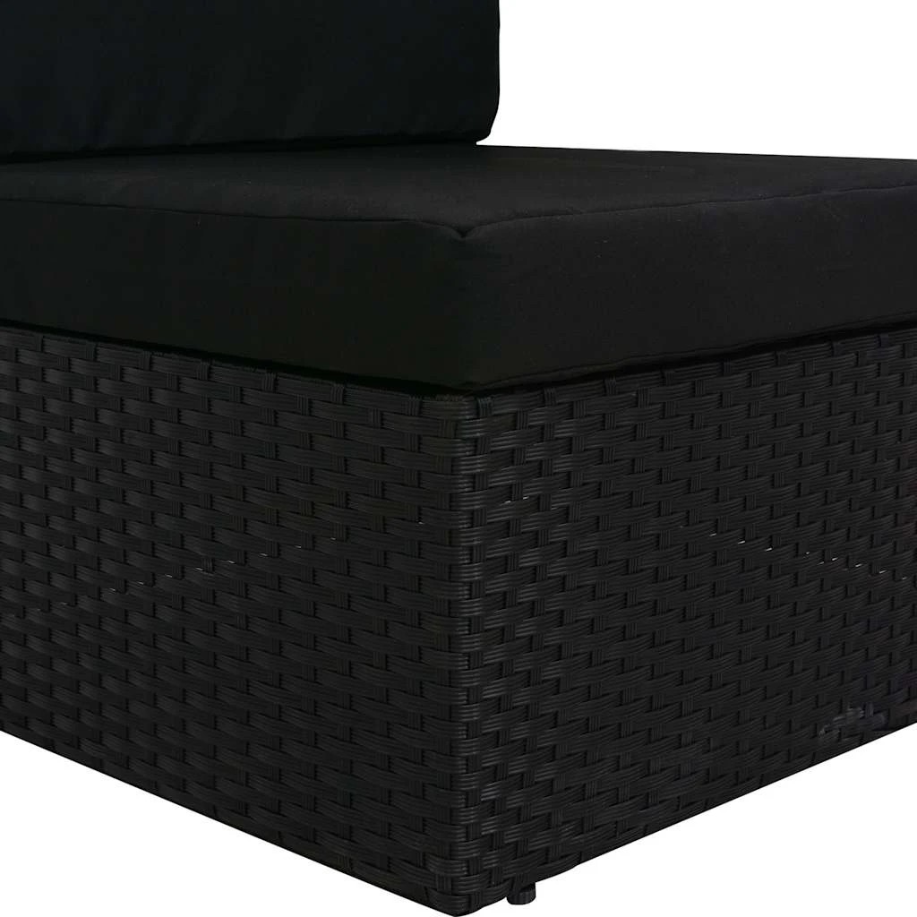 5 vidaXL Garden sofa Modular - Black, 5 of 9