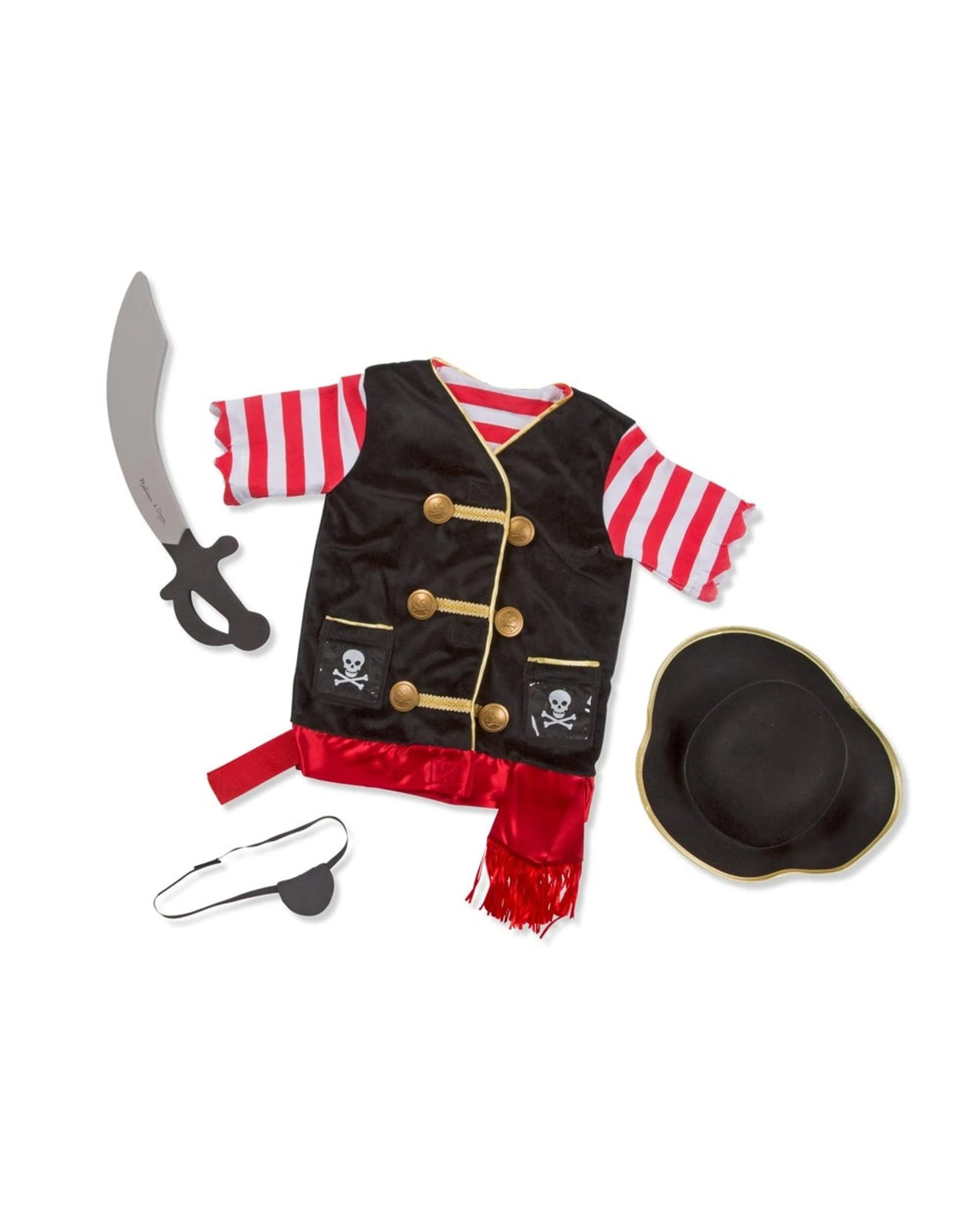 2 Pirate Costume Size 3-6, 2 of 4