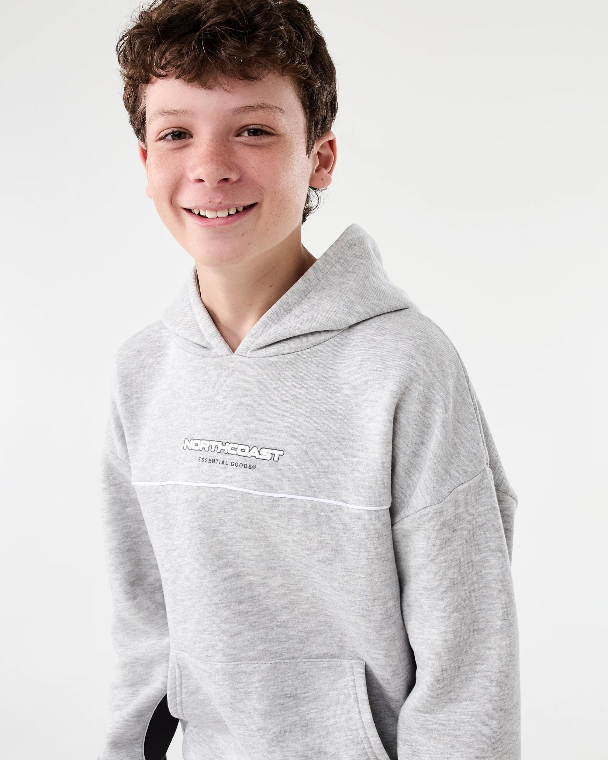 3 Panel Hoodie Kgry Marle, 3 of 9