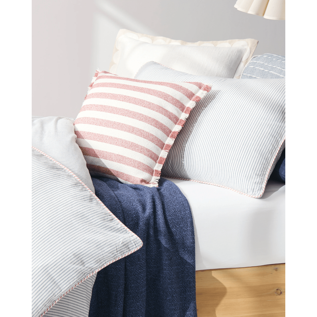 4 Target Amara Stripe Fringe Cushion
 - Pink, 4 of 4