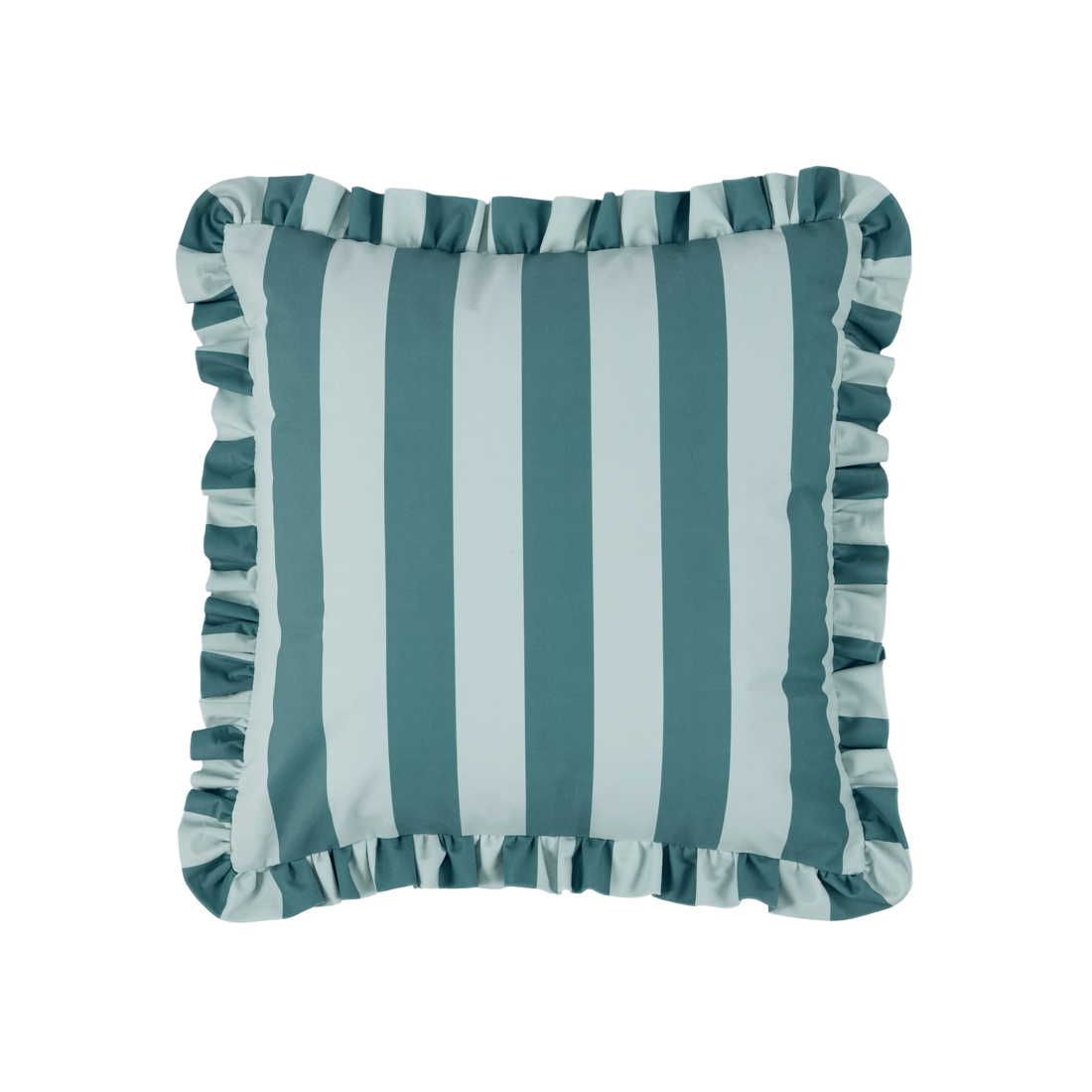 1 50cm Ruffle Cushion - Green, 1 of 4