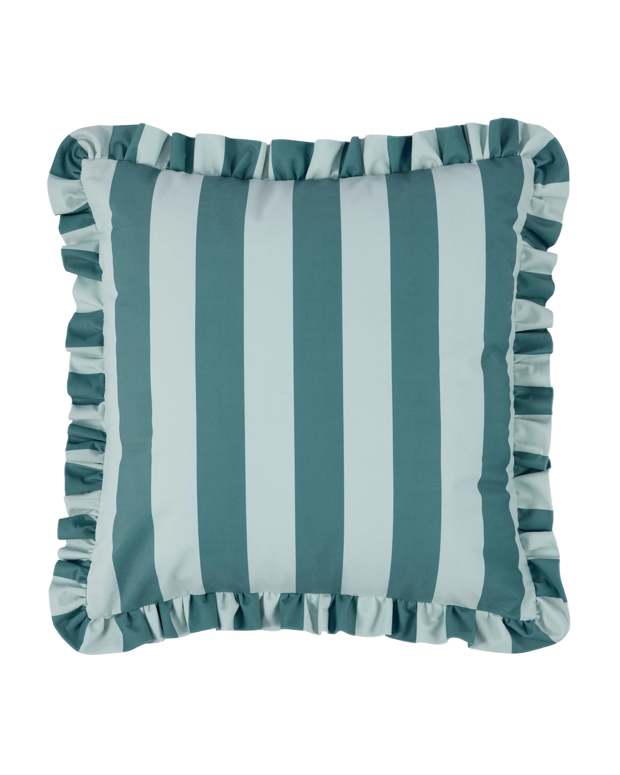 1 50cm Ruffle Cushion - Green, 1 of 4