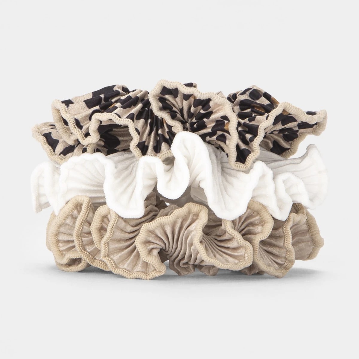 2 3 Pack Crinkle Hair Scrunchies, 2 of 5