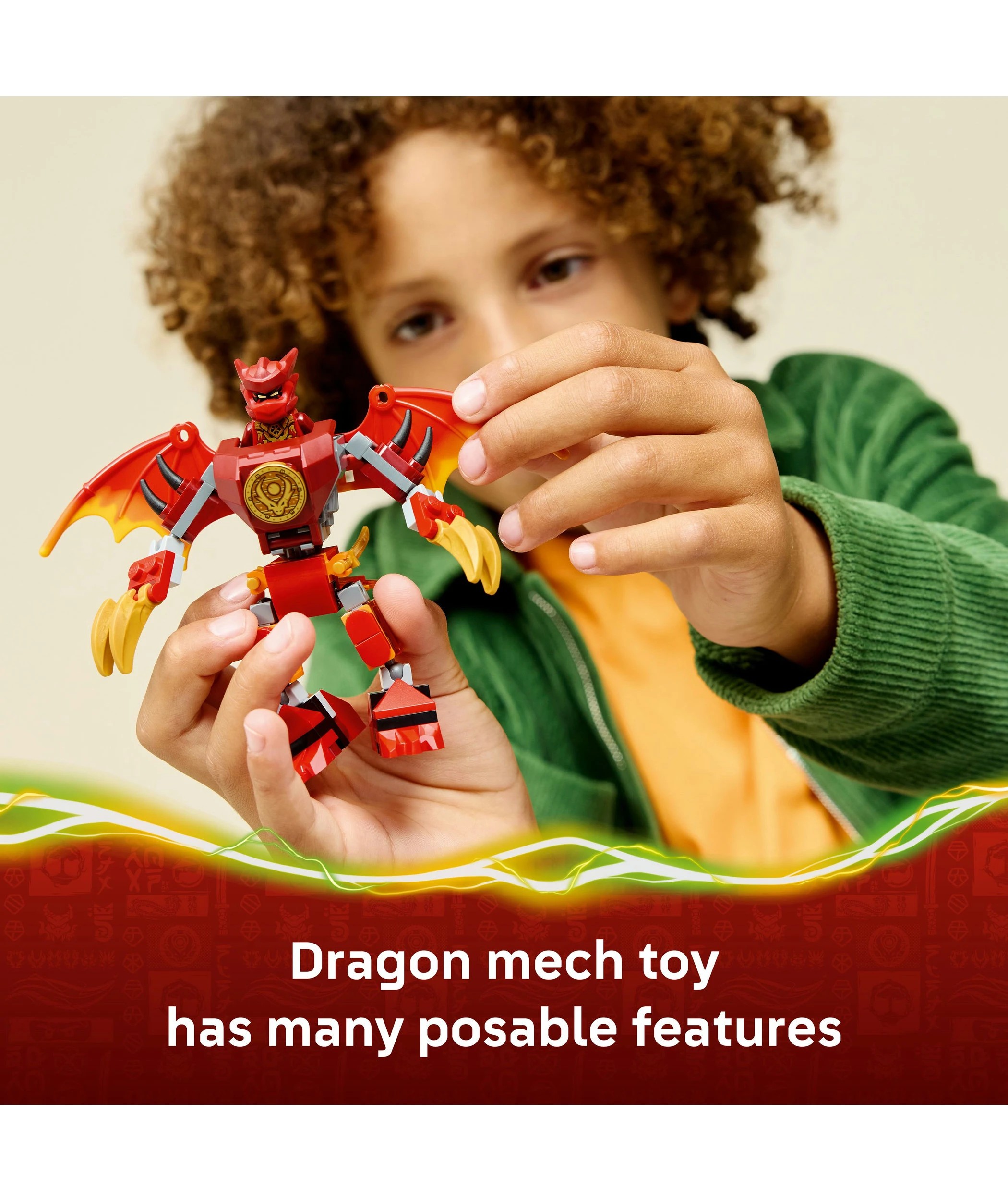 4 LEGO NINJAGO Kai's Dragon Mech Battle Pack 71851, 4 of 10