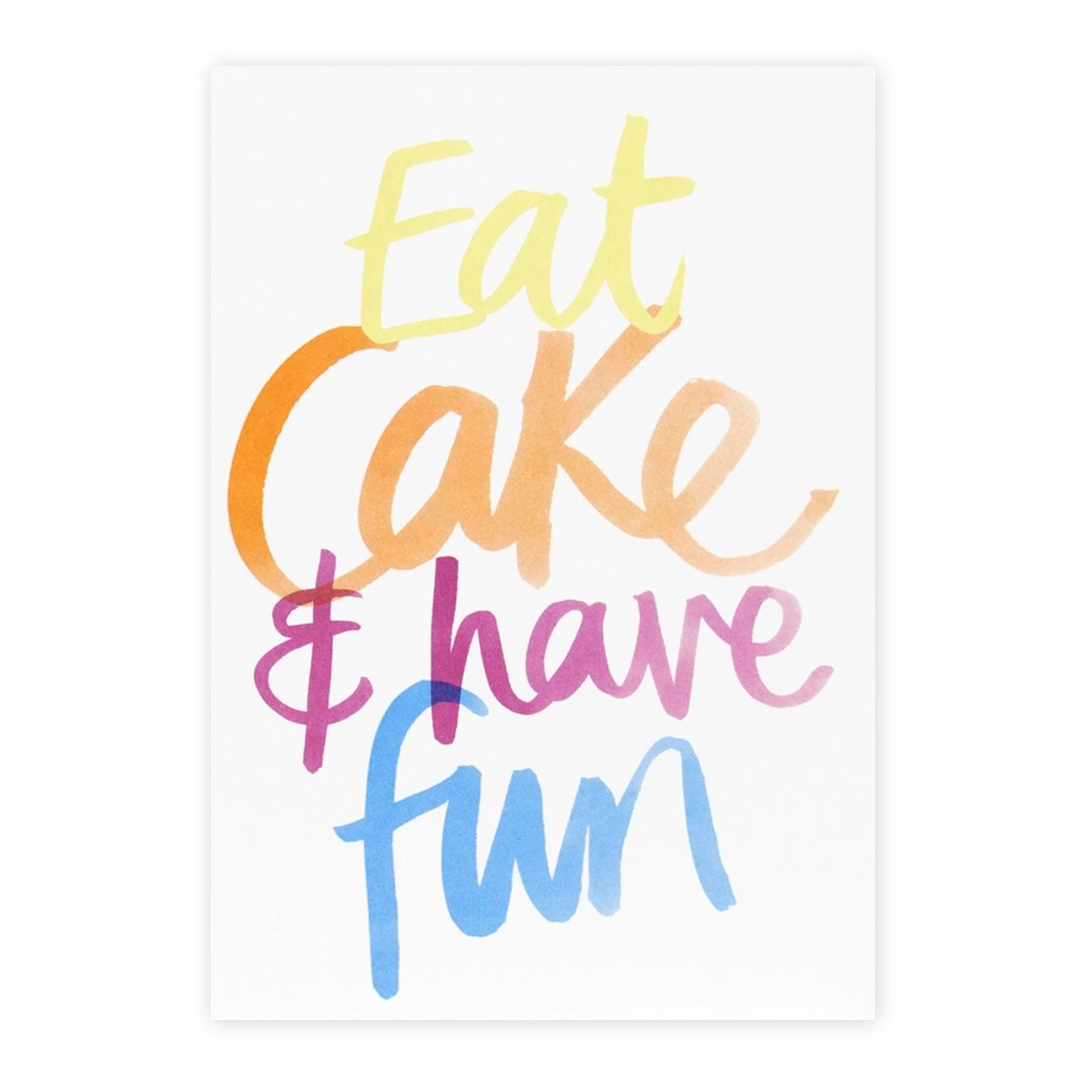 3 Creative Publishing by Hallmark Birthday Card - Eat Cake and Have Fun, 3 of 3