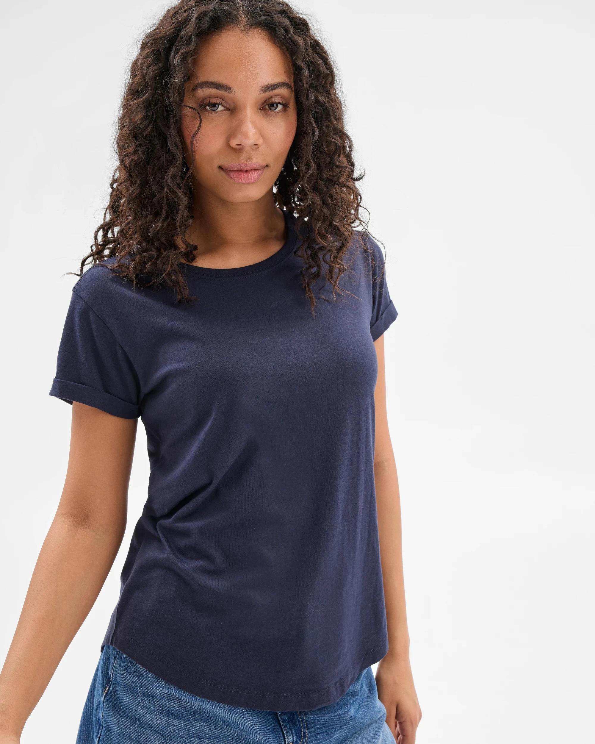 5 Target Cotton/Modal Relaxed Crew T-Shirt NIGHT SKY, 5 of 6