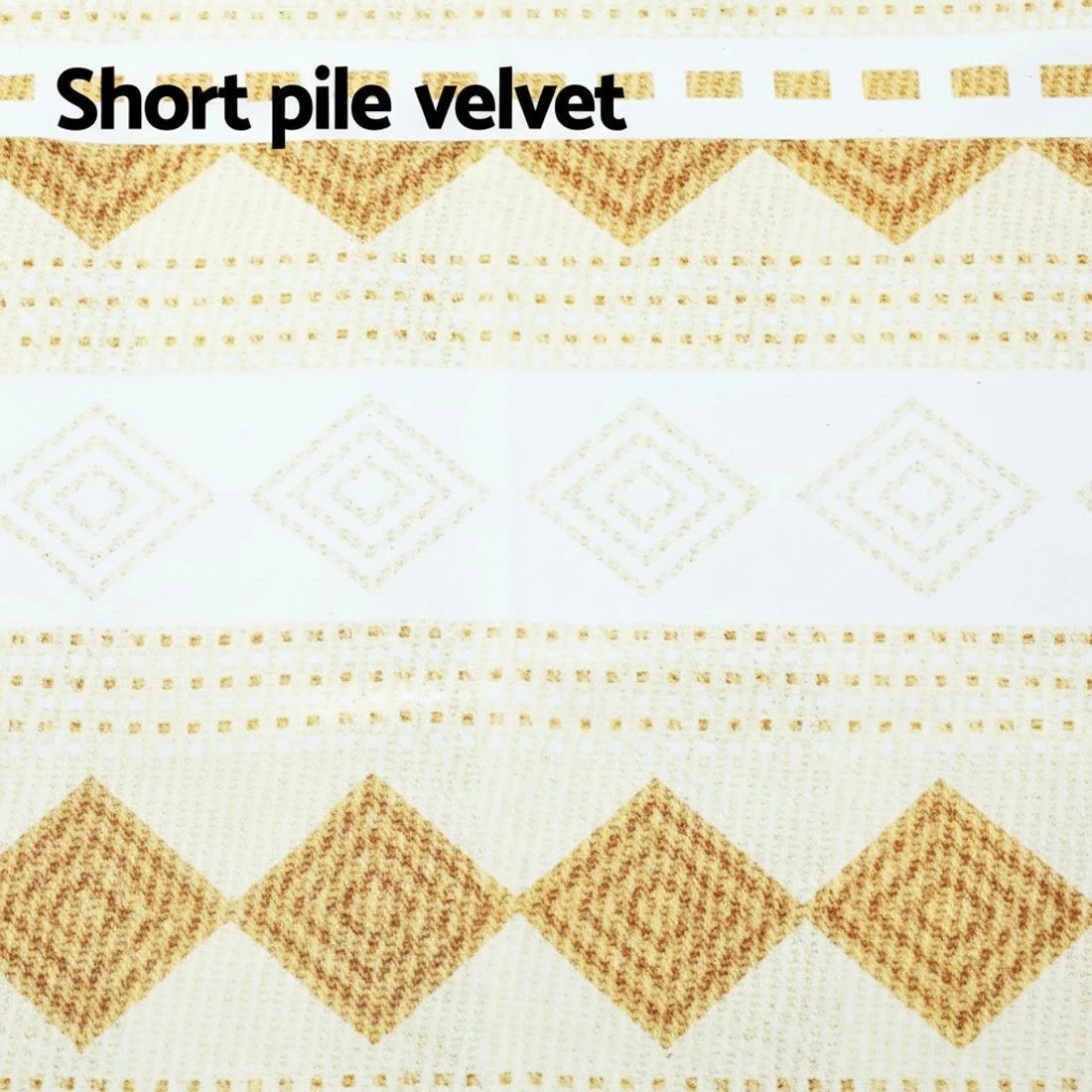 4 Artiss Floor Rug 200x290 Washable Mat Carpet Short Pile Ella - Yellow, 4 of 4