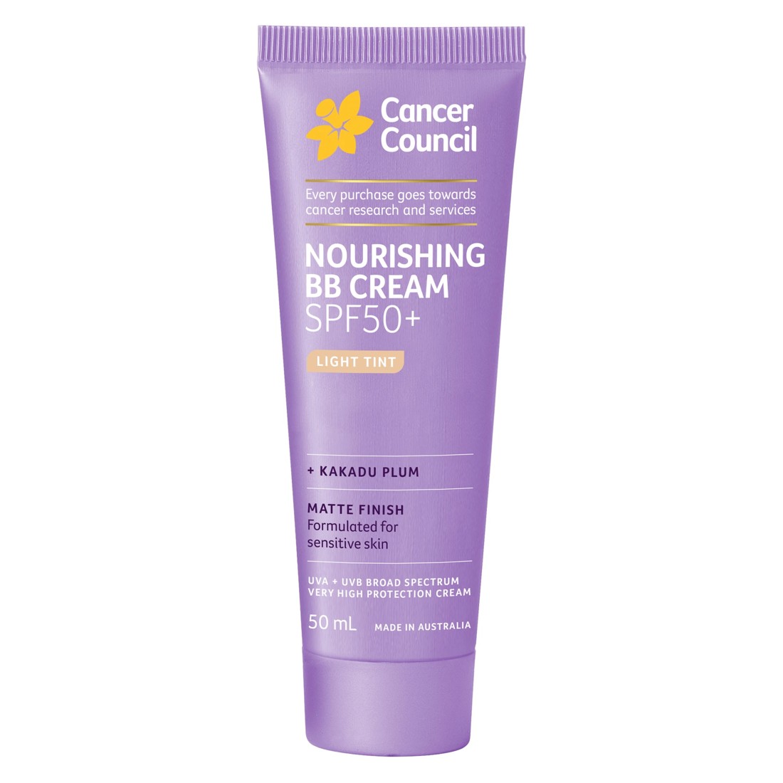 3 Cancer Council Nourishing SPF 50+ BB Cream 50ml - Light Tint, Kakadu Plum, 3 of 8