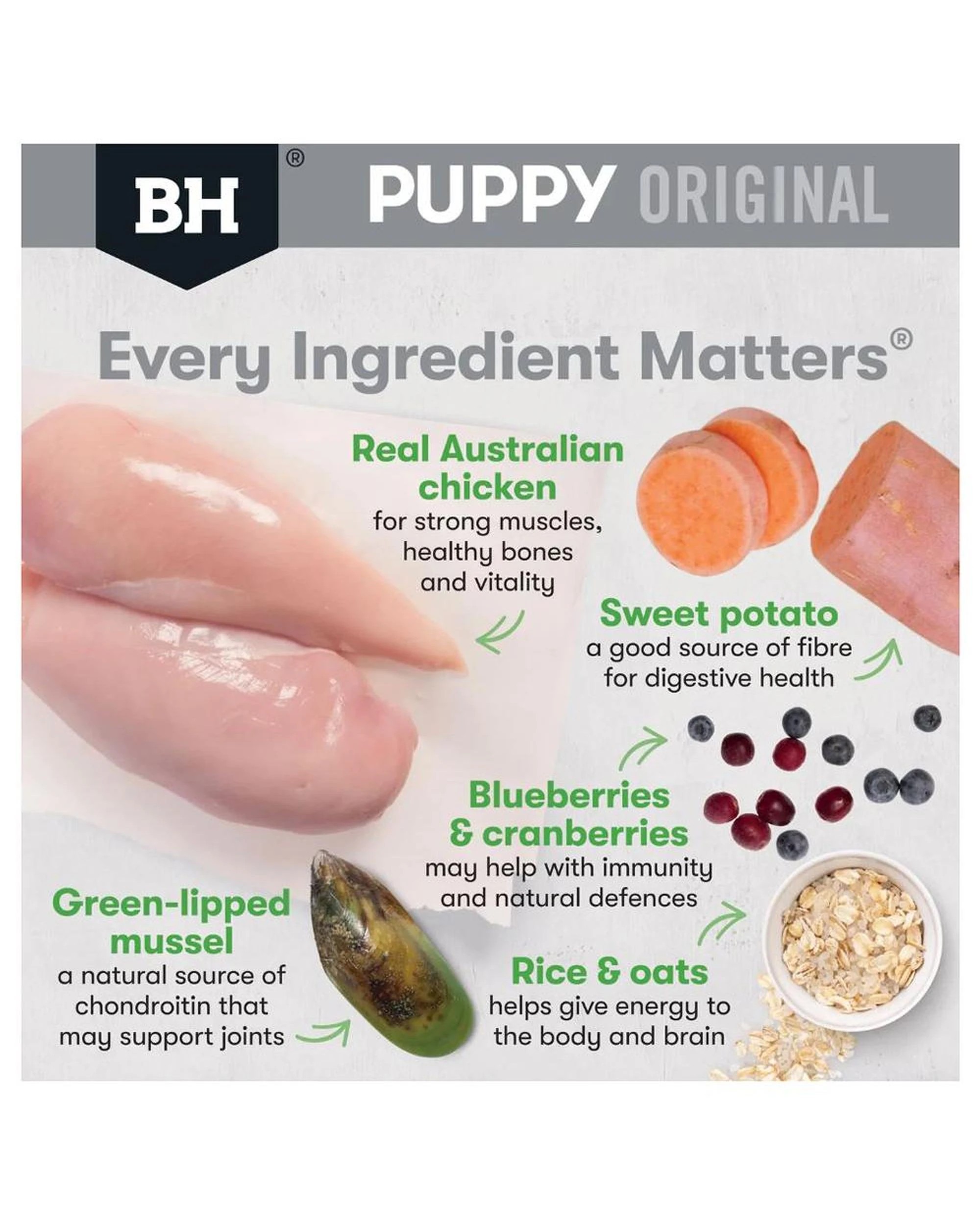 4 Black Hawk Puppy Large Breed Original Dry Dog Food Chicken & Rice 20kg, 4 of 9