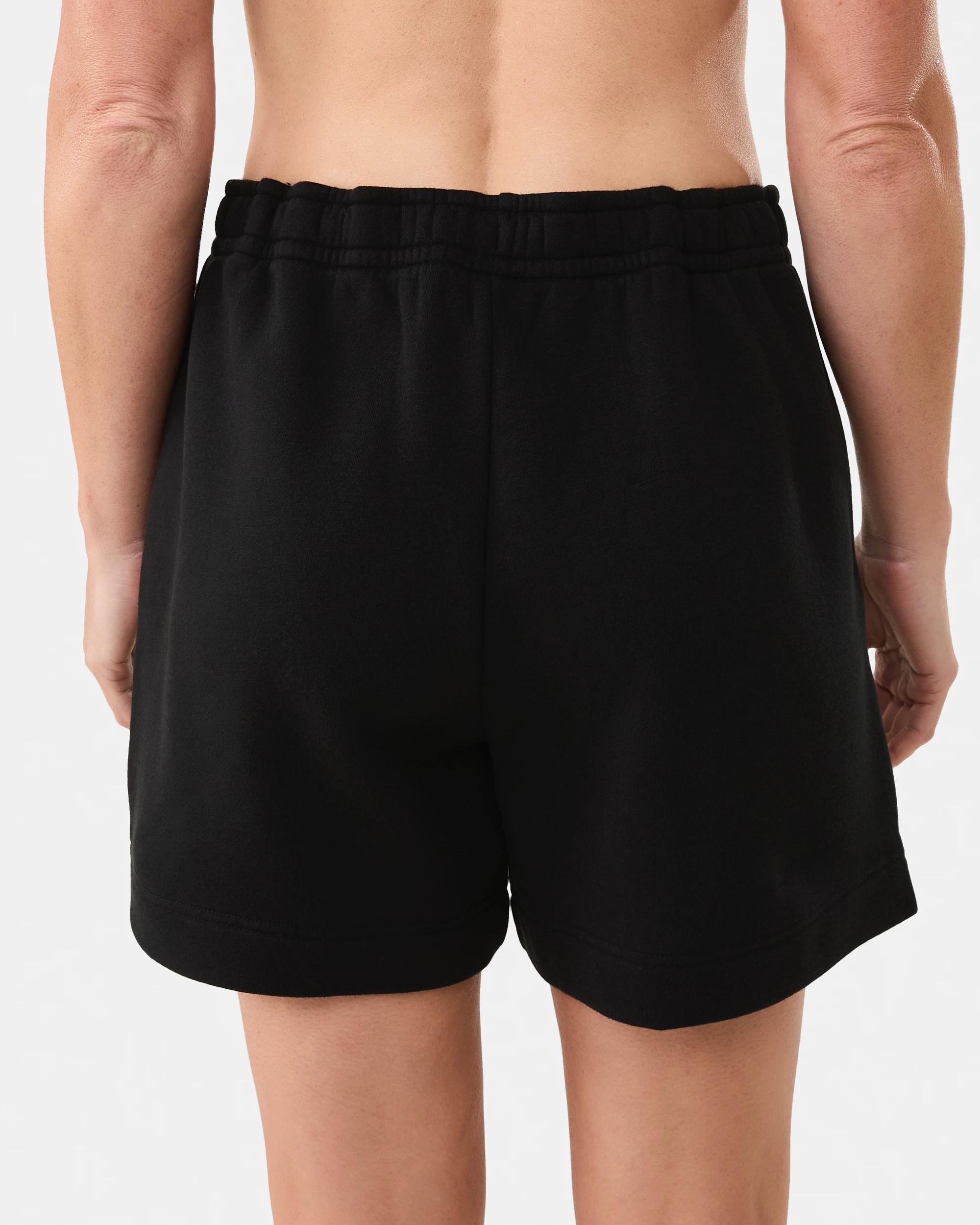 3 Active Womens A-Line Fleece Shorts Black, 3 of 7