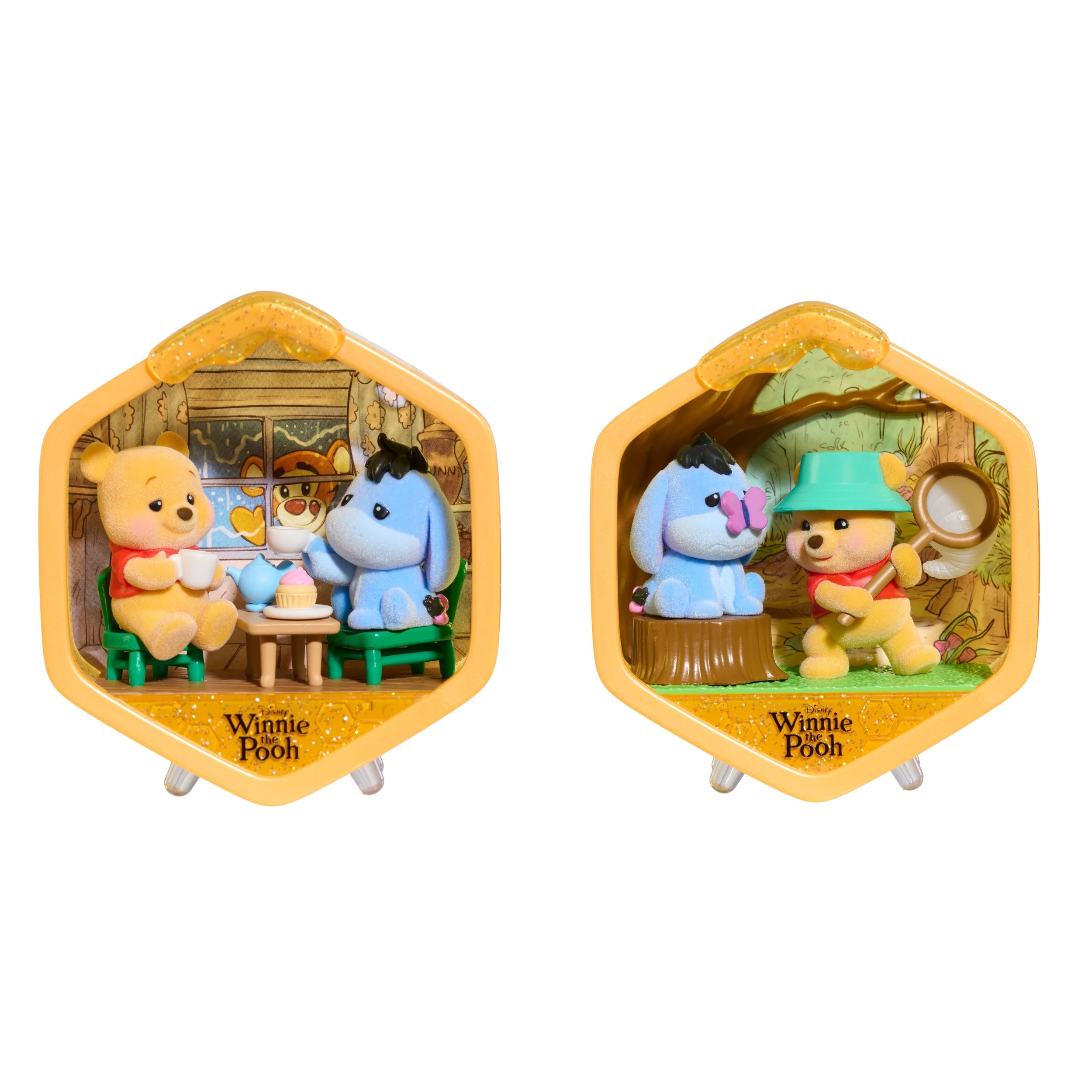 6 Happy Haul Disney Winnie The Pooh Honeycomb Homes Scene Setter - Assorted, 6 of 10
