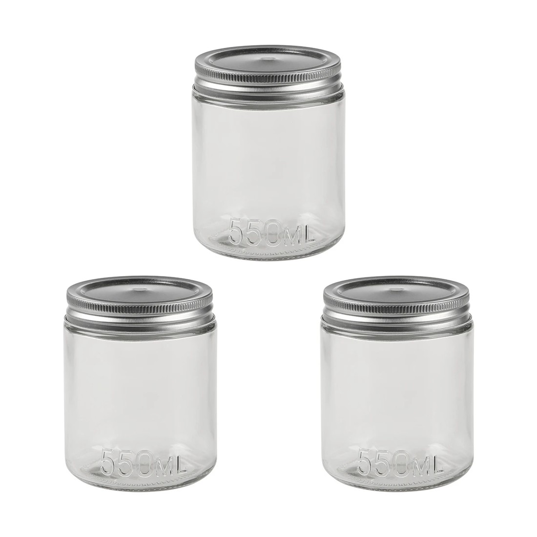 1 3 Preserving Jars - 550ml, 1 of 5