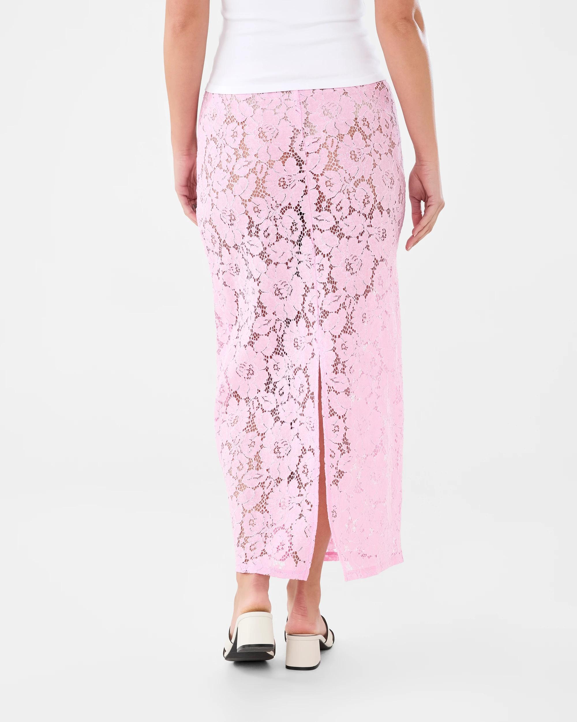 3 Lace Maxi Skirt Beg Pink, 3 of 7