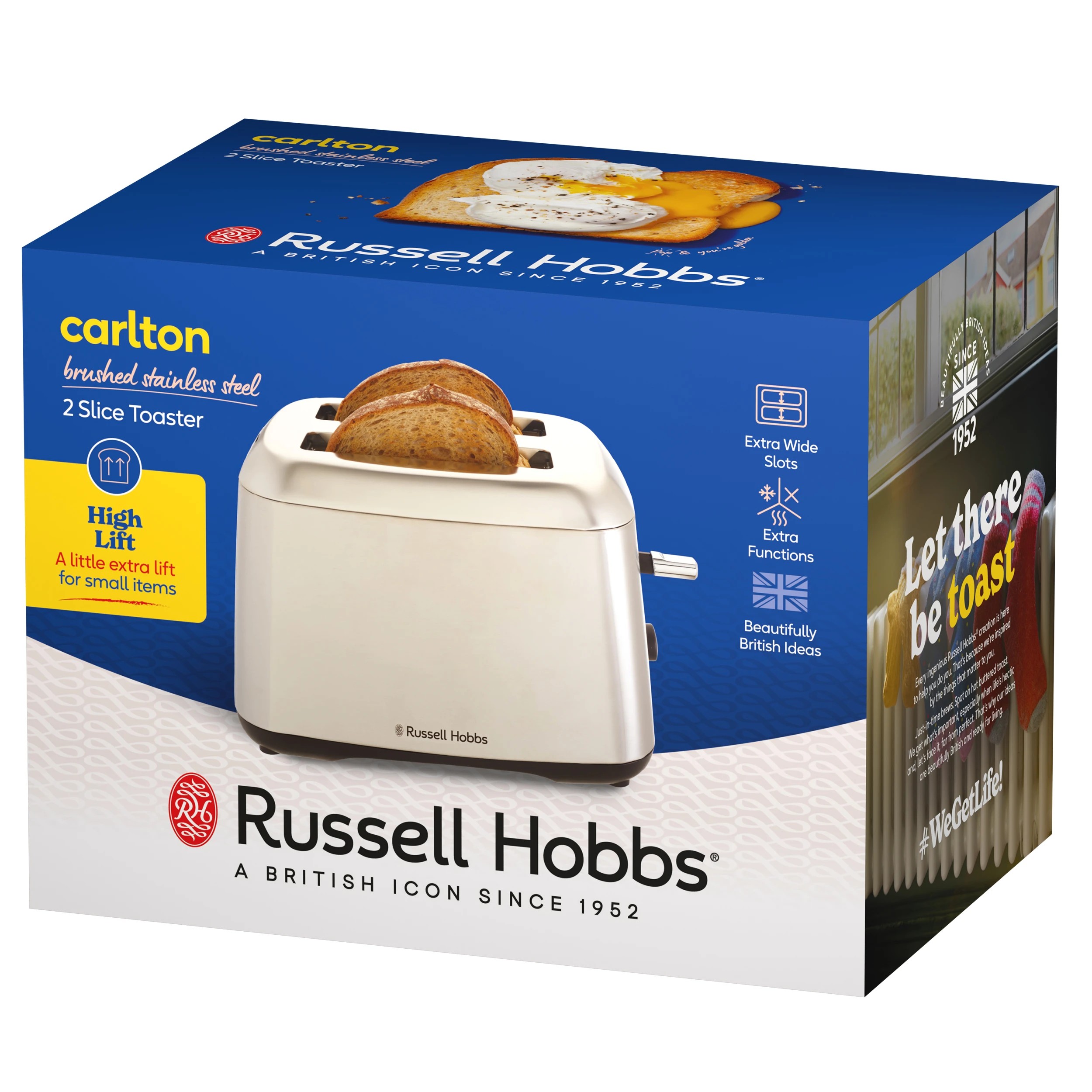 6 Russell Hobbs Carlton 2 Slice Toaster - Brushed, 6 of 6