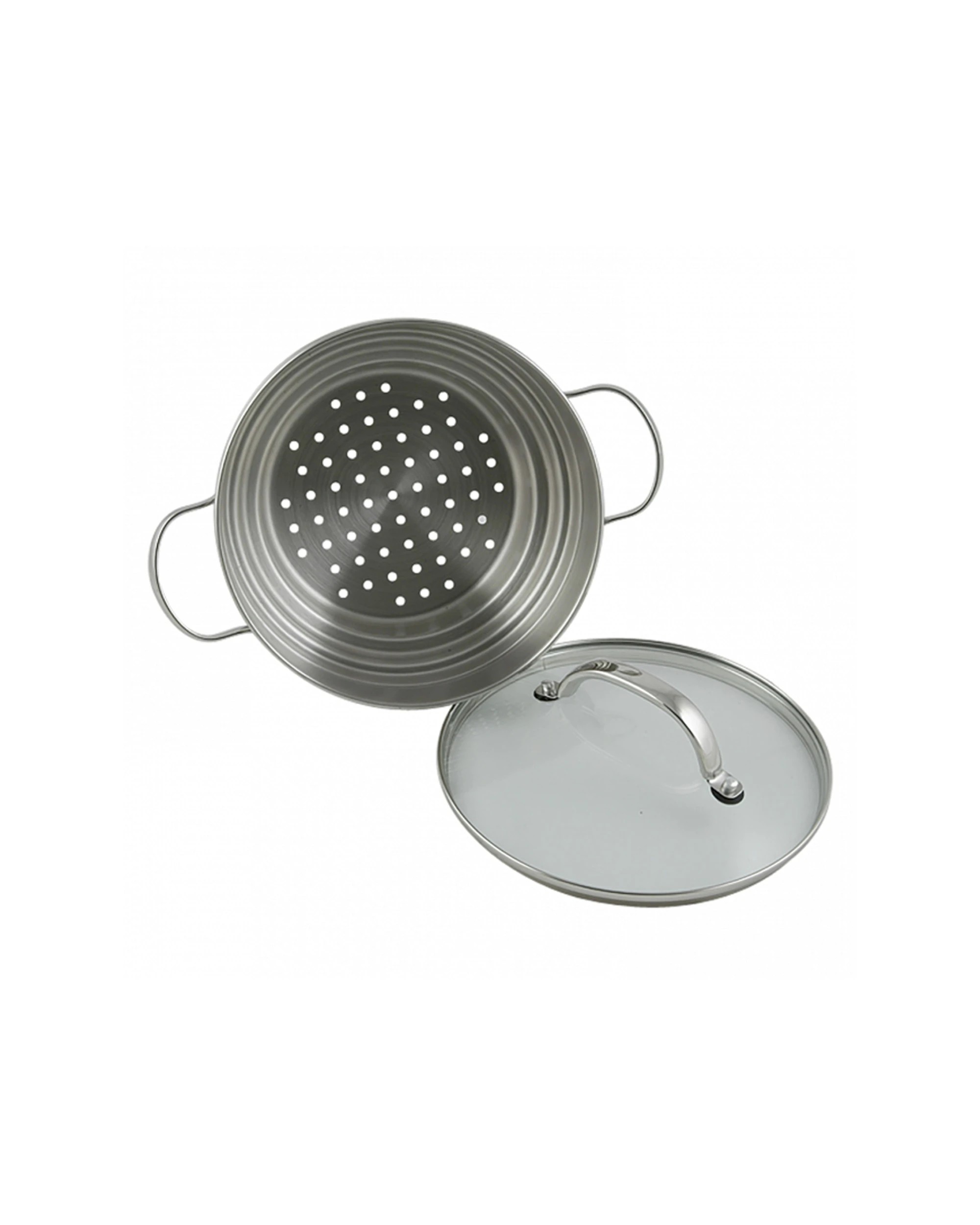 3 Raco Cuisine Universal Stainless Steel Food Steamer with Lid 16/18/20 cm - Silver, 3 of 3