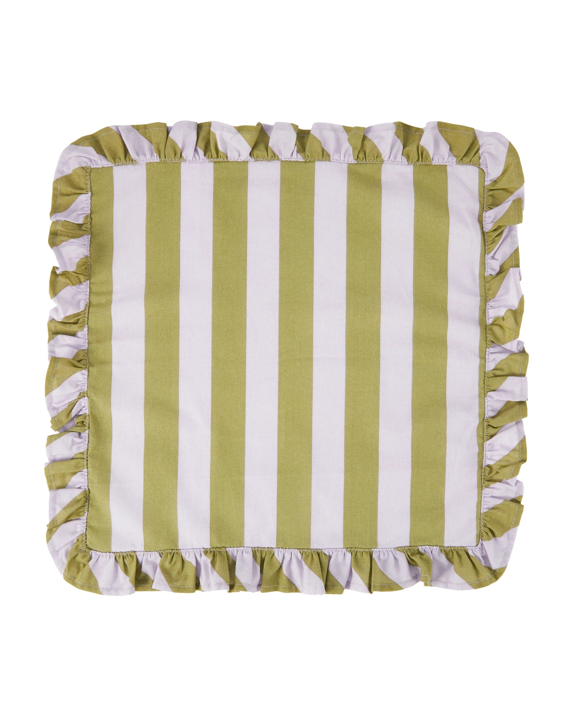 3 4 Pack Stripe Ruffle Napkins, 3 of 4