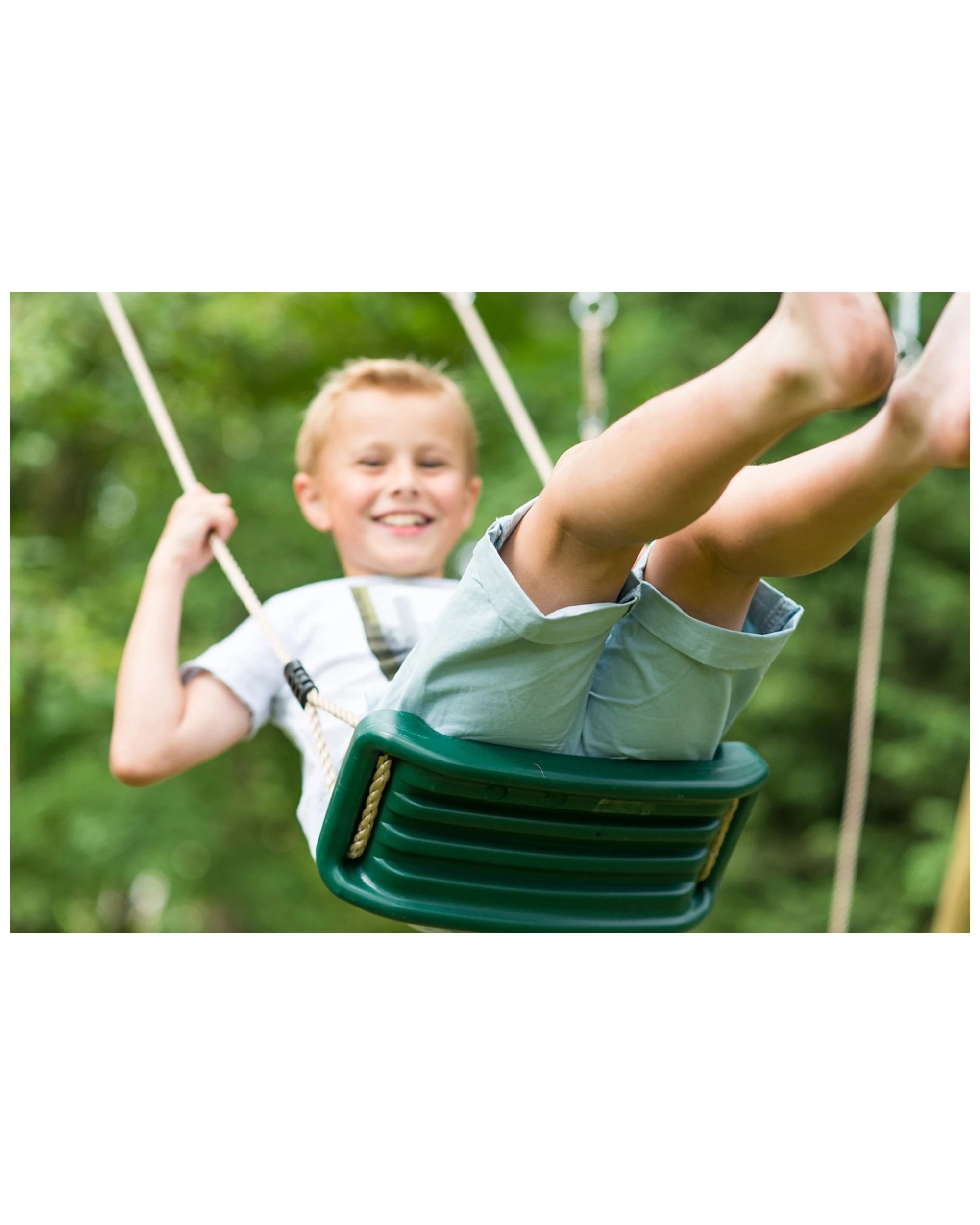 9 Plum Play Au Marmoset Double Swing Set Wooden Blow Moulded Seats Ages 3, 9 of 9