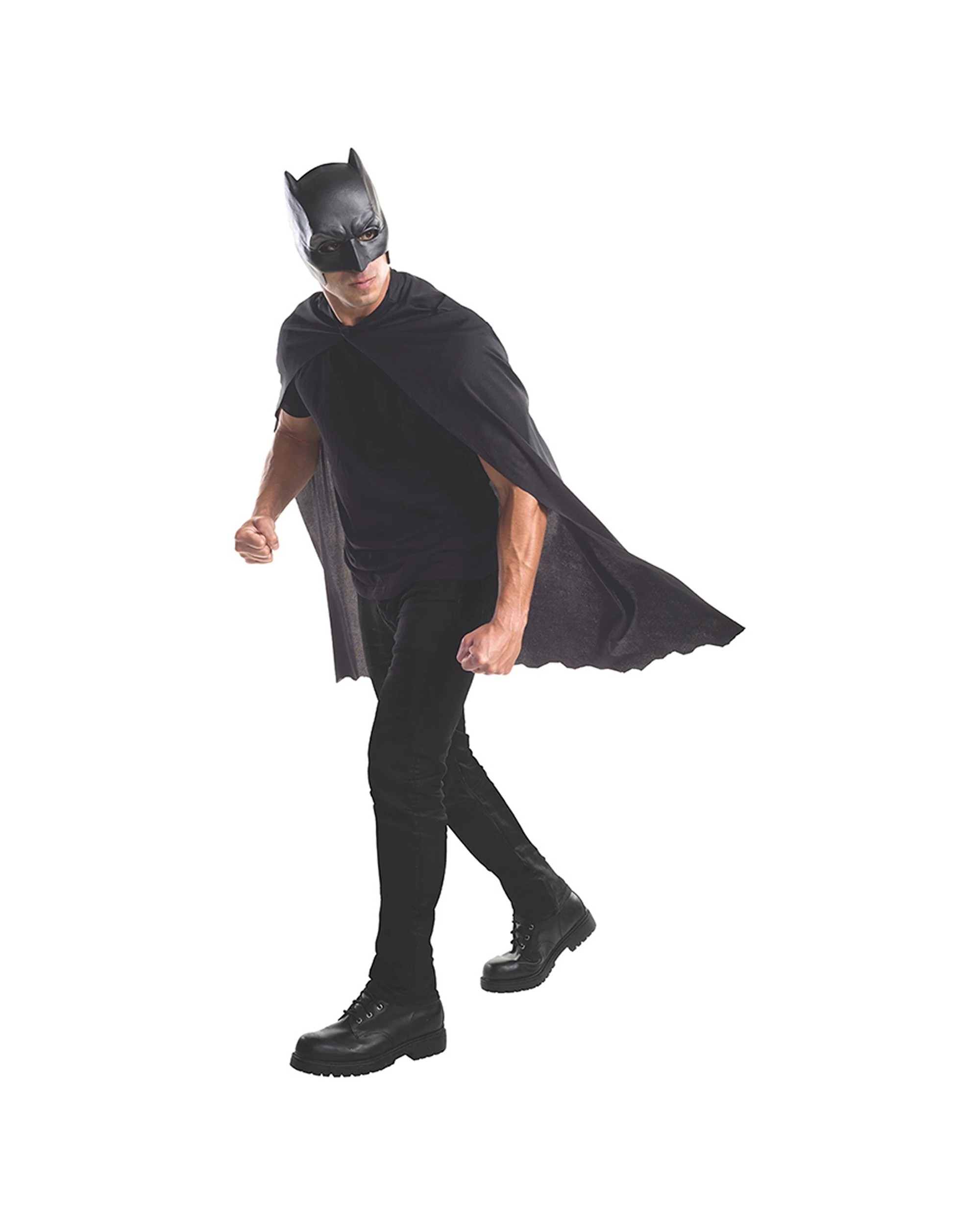 1 DC Comics Batman Cape And Mask Set Adult Superhero Costumes - Black, 1 of 3