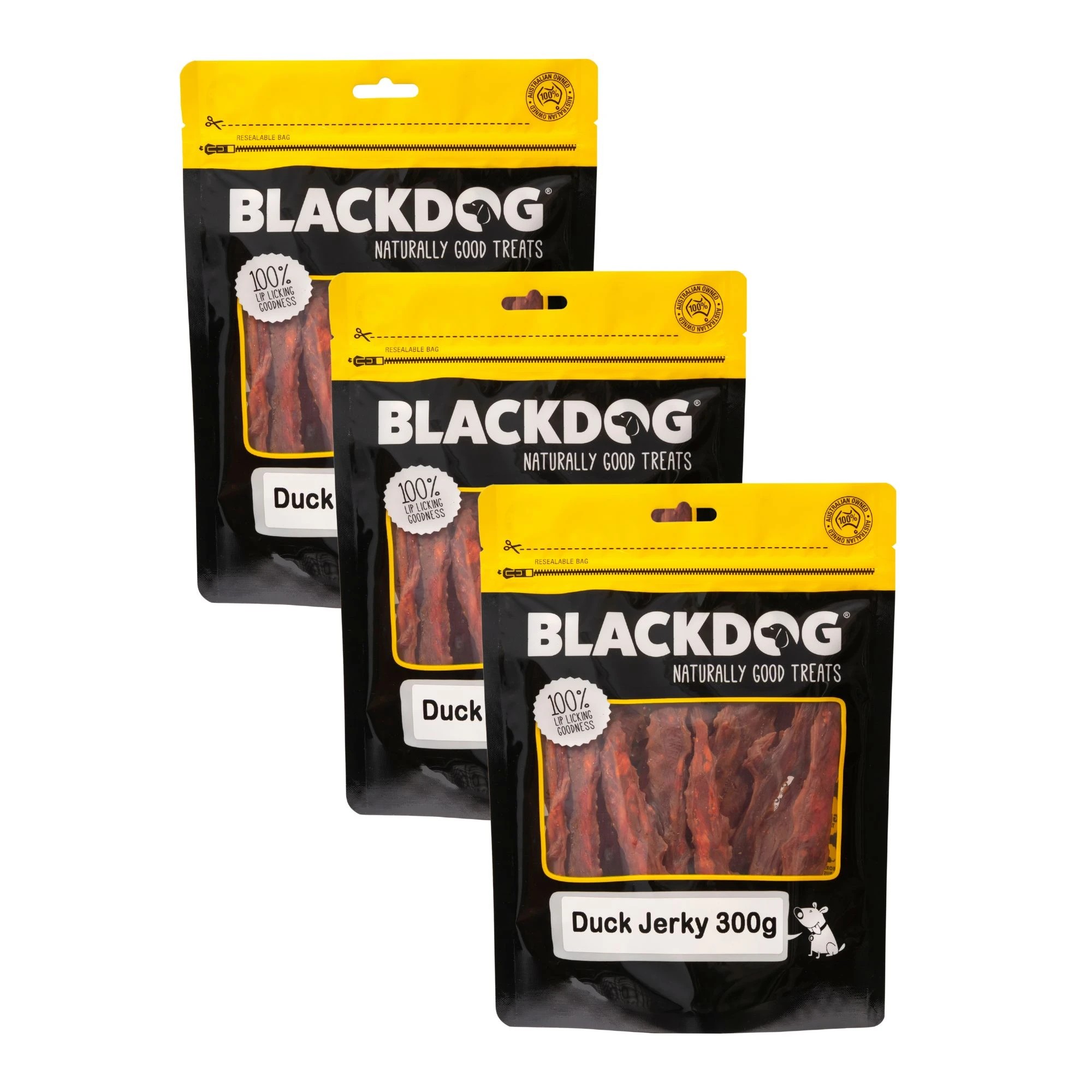 1 Blackdog Duck Jerky 300g x 3pk, 1 of 1