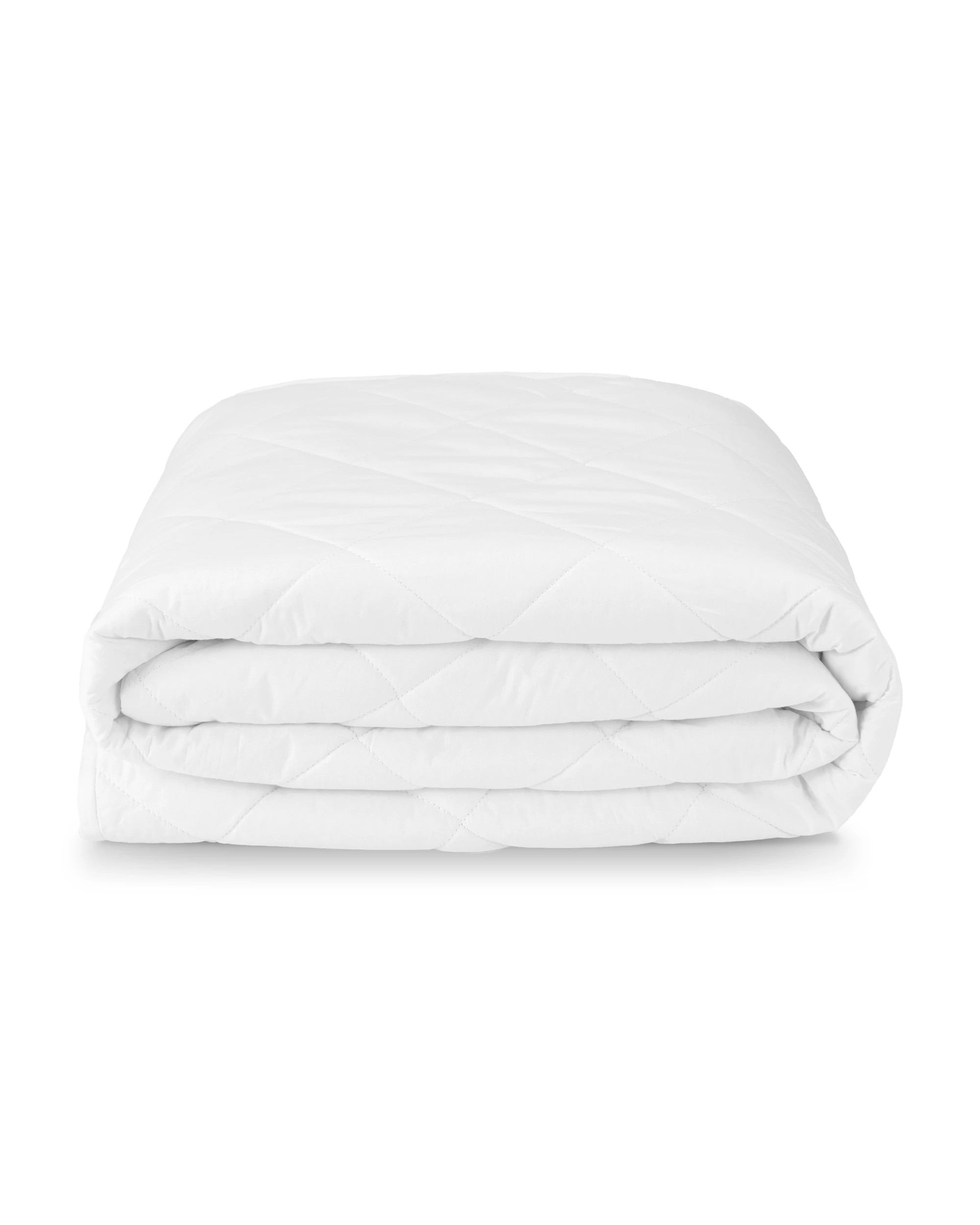 2 Waterproof Quilted Mattress Protector - Queen Bed, White, 2 of 4