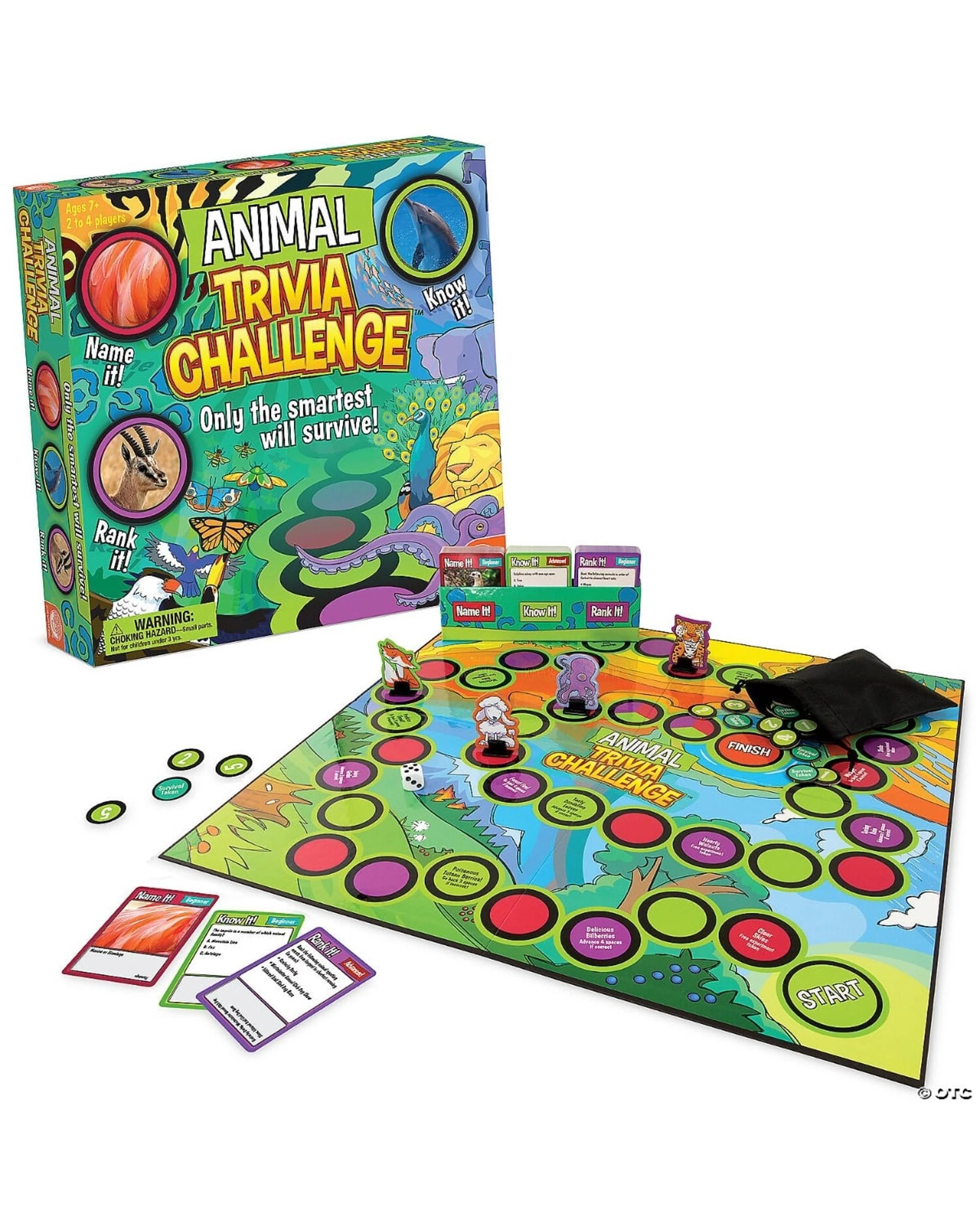 1 Animal Trivia Challenge Board Game, 1 of 5