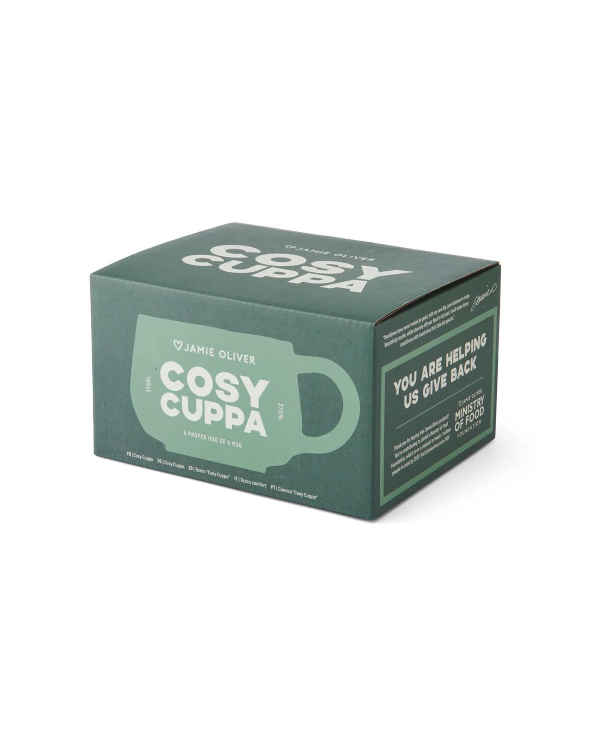 4 Jamie Oliver 4PK Big Love Cosy Cuppa Mug 375ml Stoneware Durable Everyday Use - Green, 4 of 6