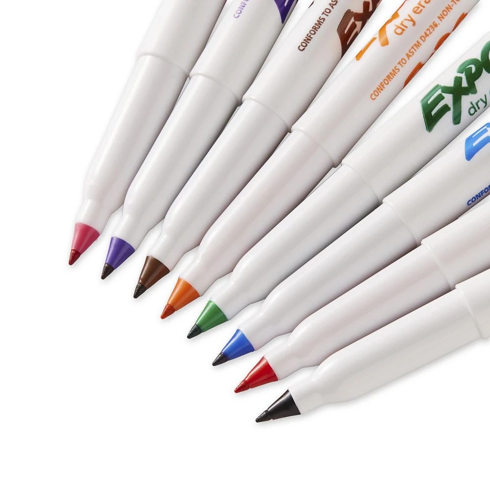 3 Expo Whiteboard Markers Ultra Fine Assorted 8 Pack, 3 of 8
