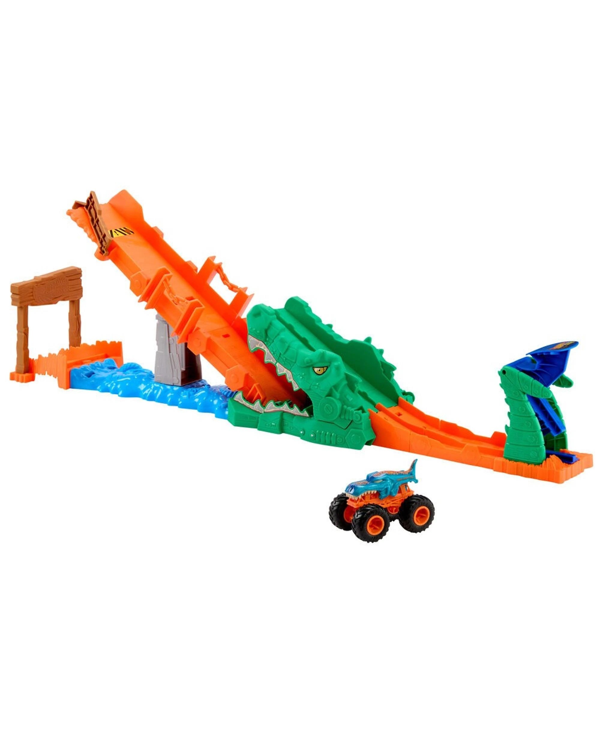 3 Hot Wheels Monster Trucks Crocodile Crash Challenge, 3 of 4