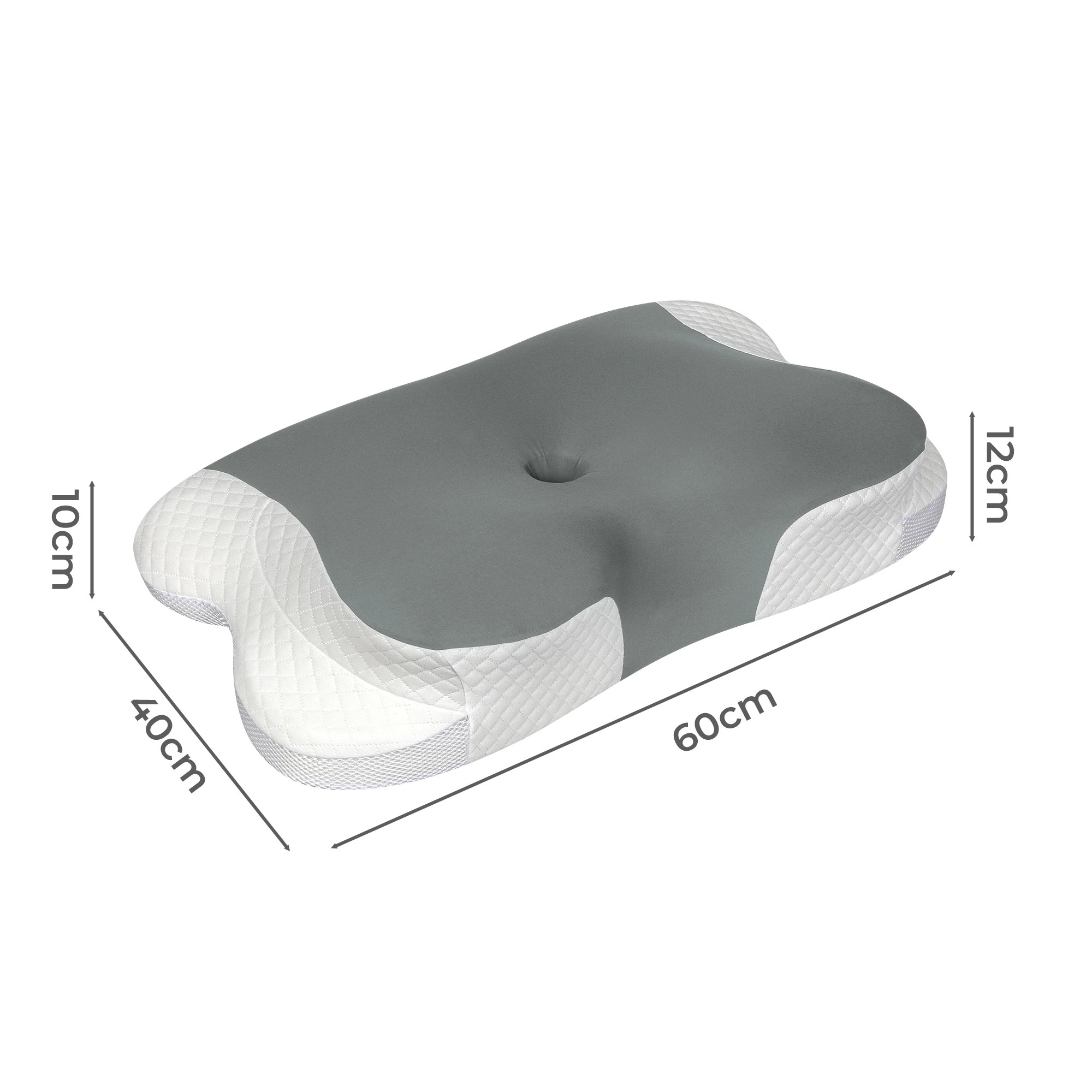 3 Dreamz Cervical Neck Pillow Ergonomic Memory Foam Pain Relief Shoulder Support, 3 of 9