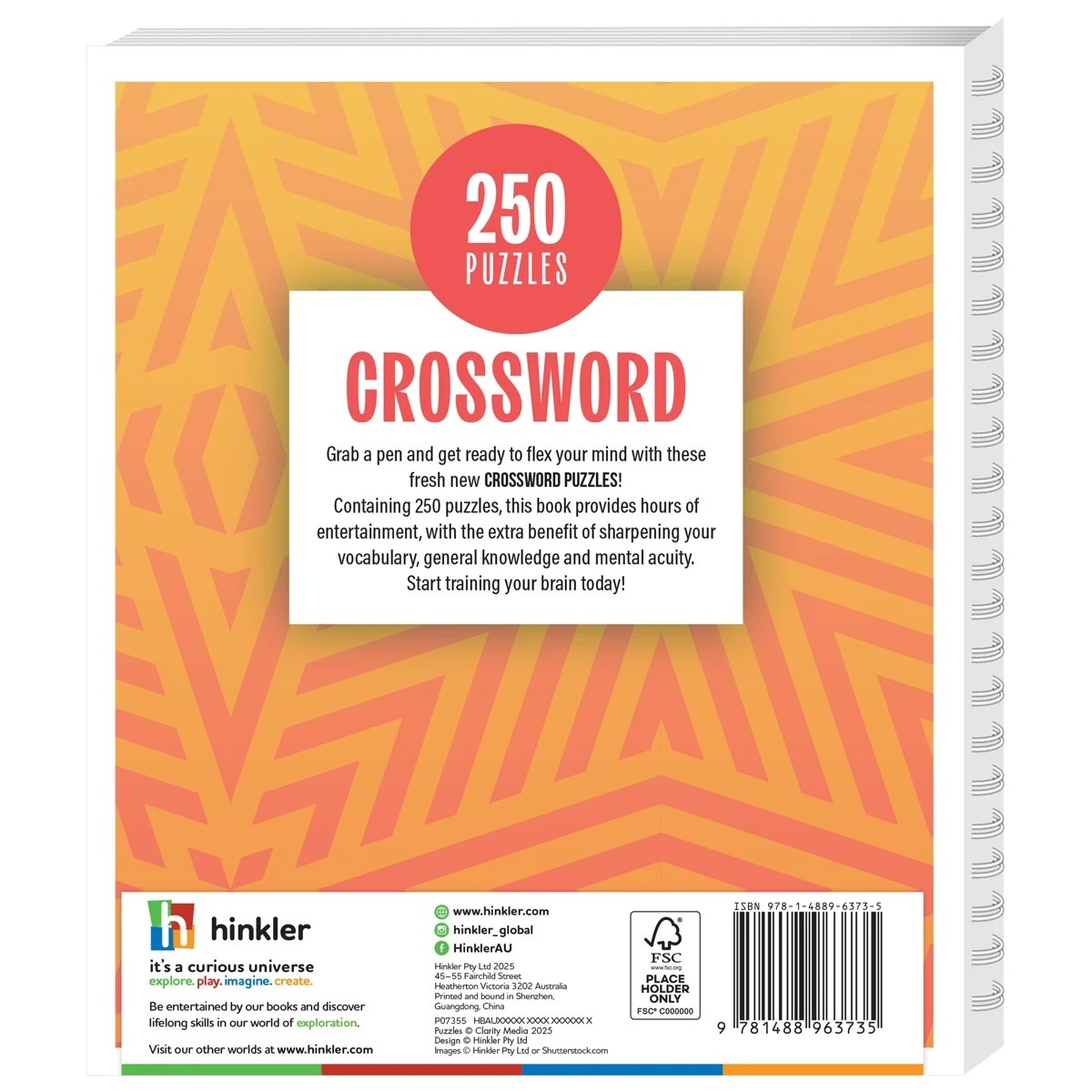 2 250 Puzzles: Crossword - Book, 2 of 5
