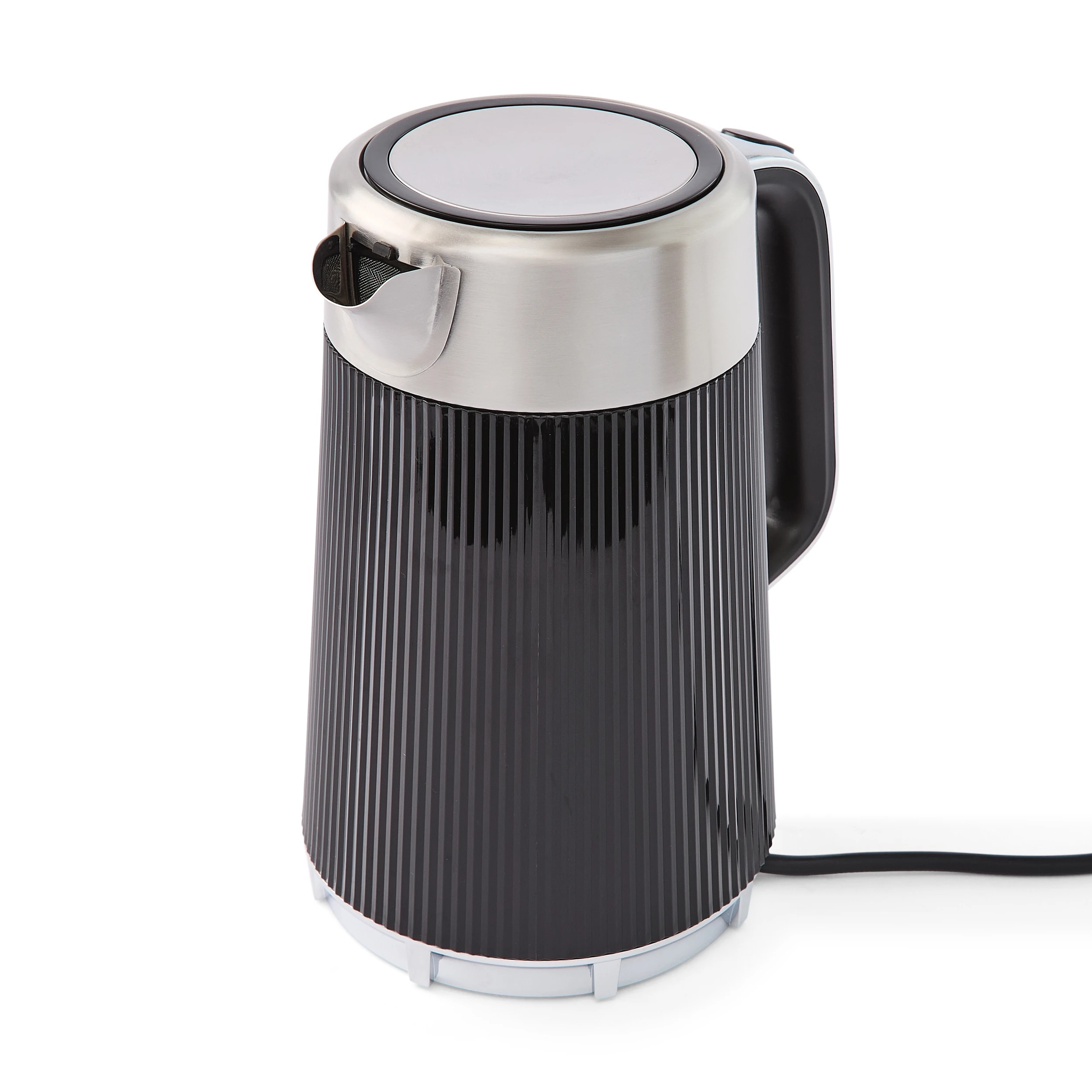 2 1.7L Ribbed Kettle - Black, 2 of 6