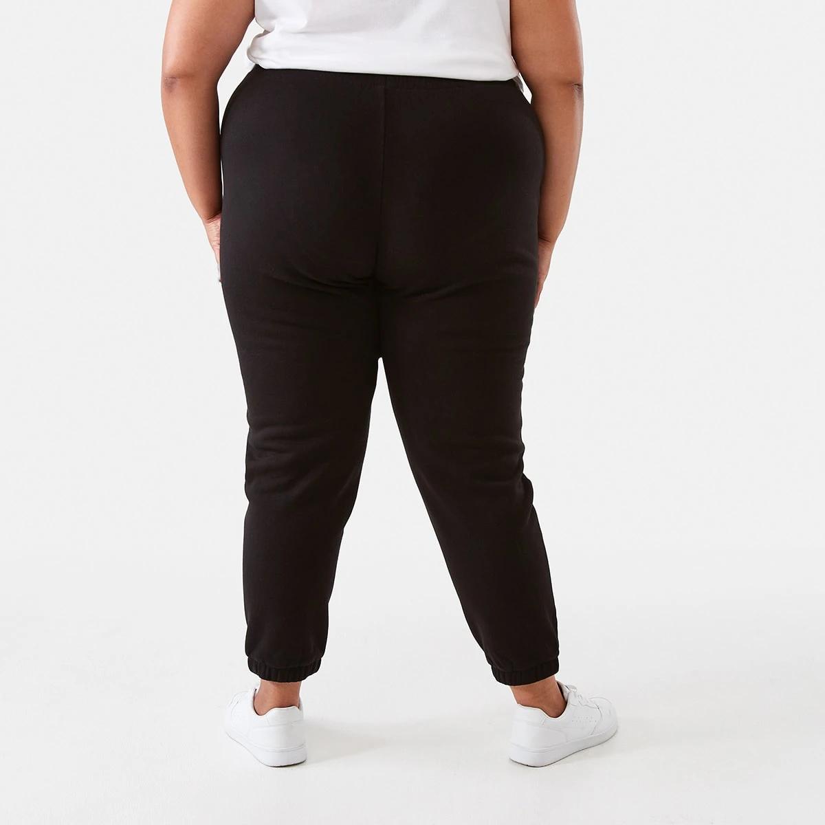 3 Curve Tracksuit Cuff Joggers Black, 3 of 5