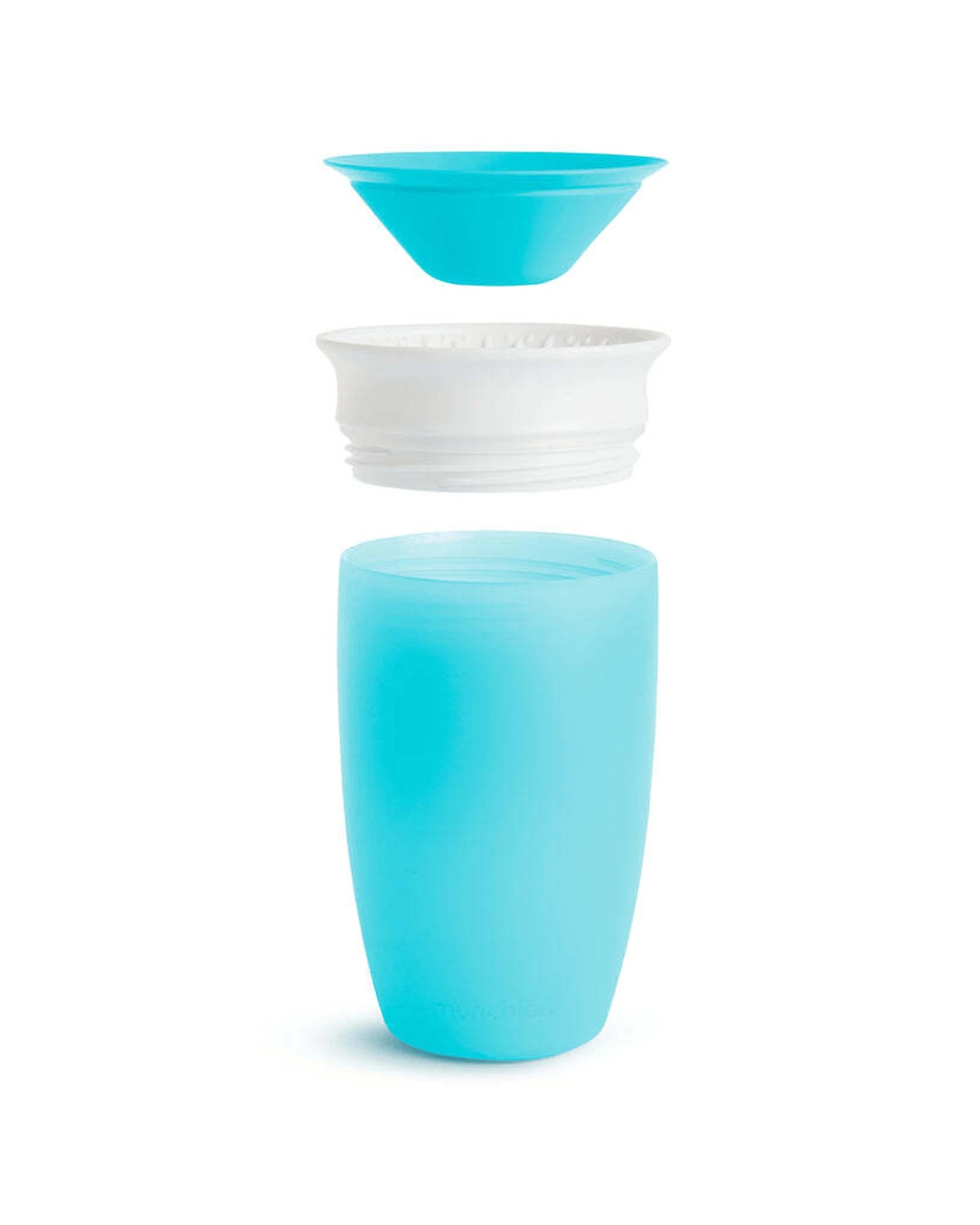 4 Munchkin Miracle 360 Sippy Cup Anti Spill 295ml Dishwasher Safe 12 Months - Blue, 4 of 5