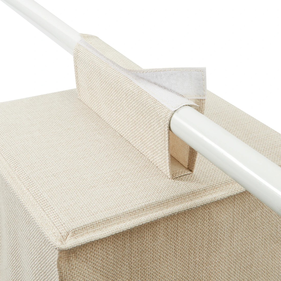 7 6 Shelf Linen Look Hanging Organiser, 7 of 10