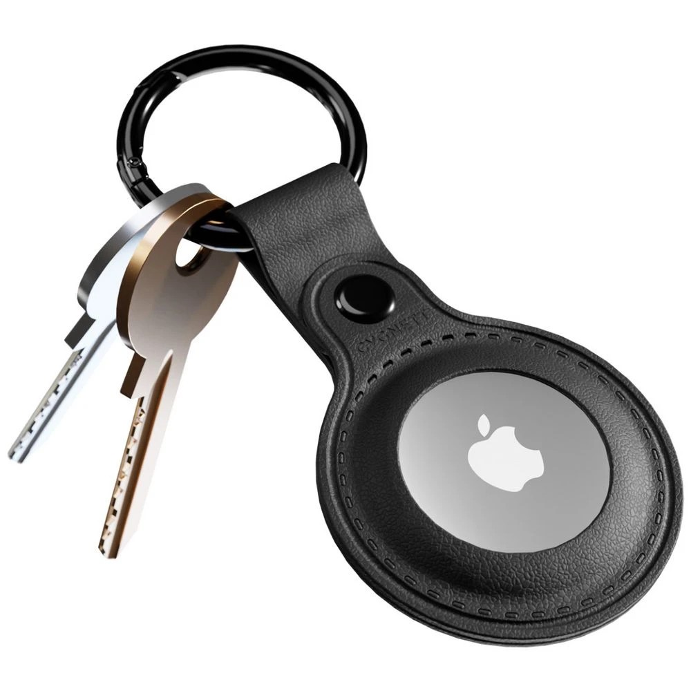2 Cygnett StyleTrack Leather AirTag Case Black, 2 of 4