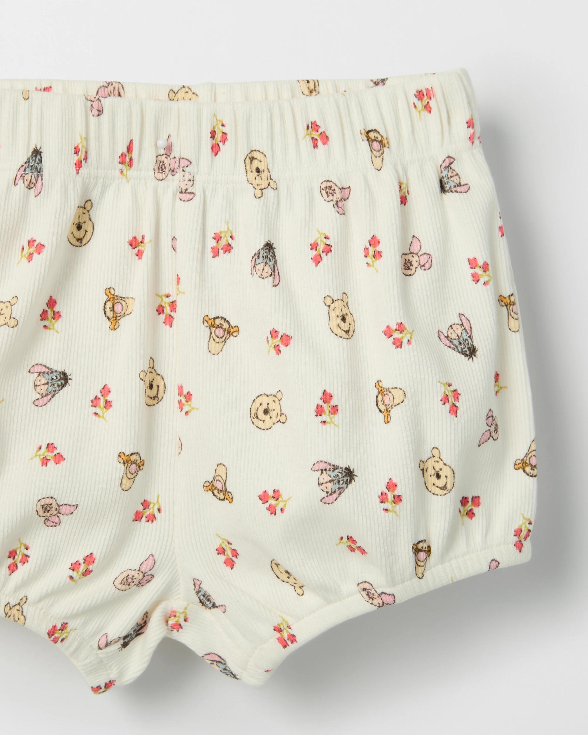 7 Disney Licensed Organic Cotton Baby Bodysuit and Shorts Set WINNIE PINK, 7 of 7