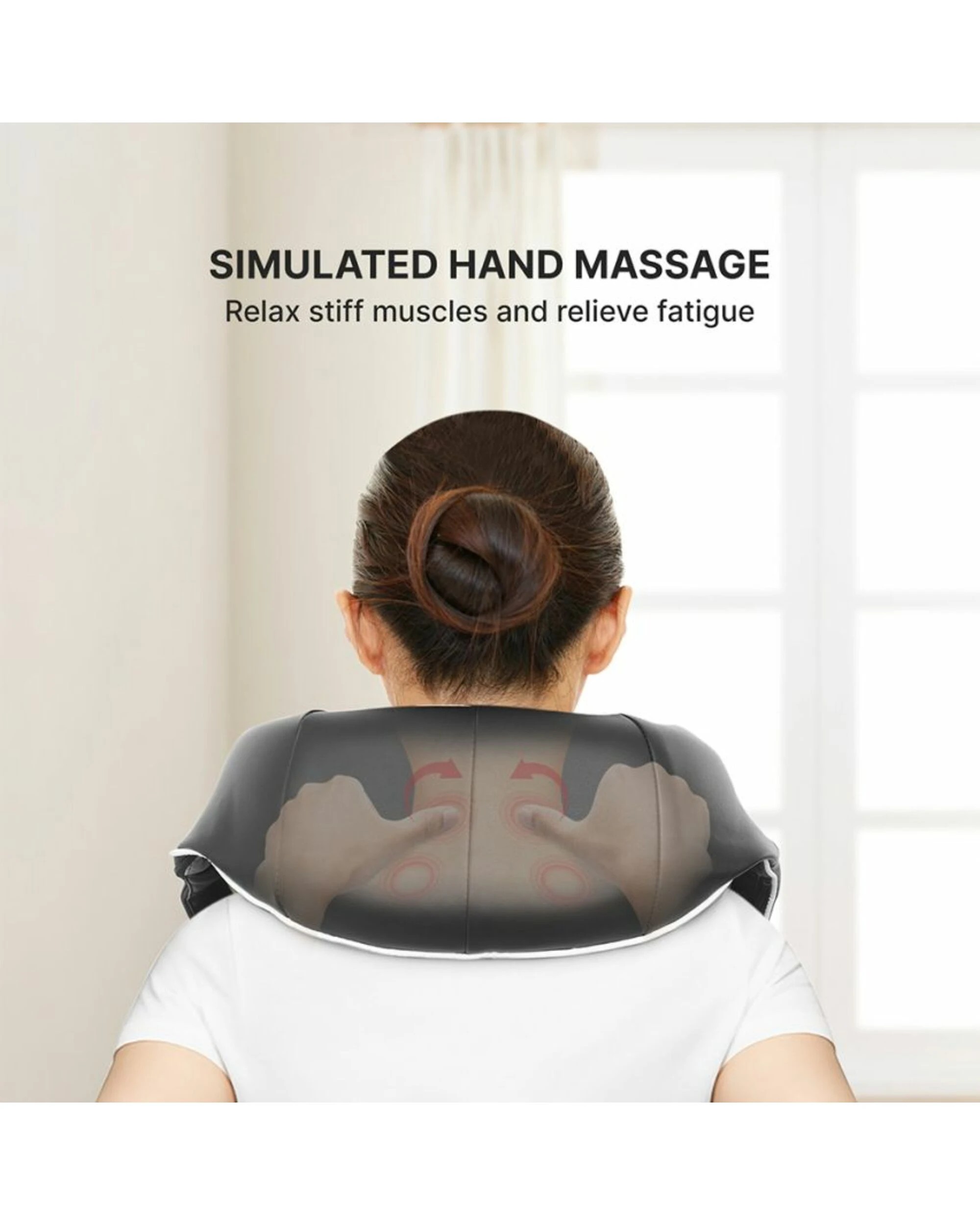 9 Renpho Neck And Shoulder Back Massager With Heat, Shiatsu 8 Nodes 3 Speeds 45oc, 9 of 10