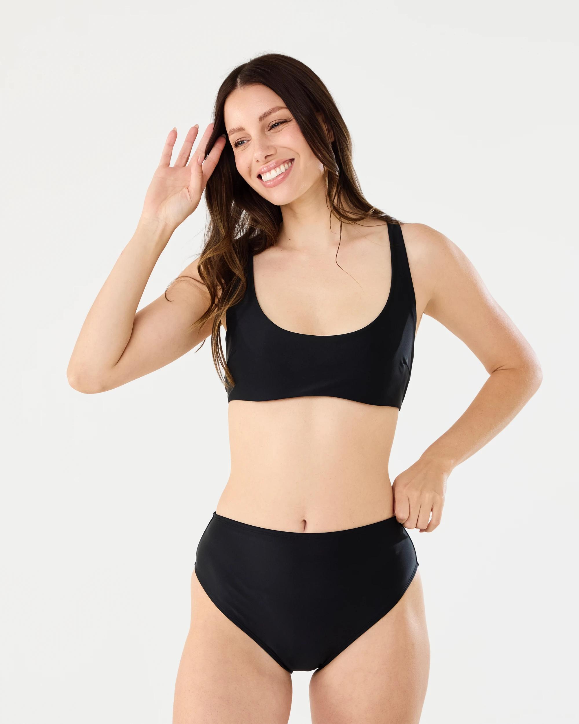 5 High Waist Bikini Briefs Black, 5 of 5