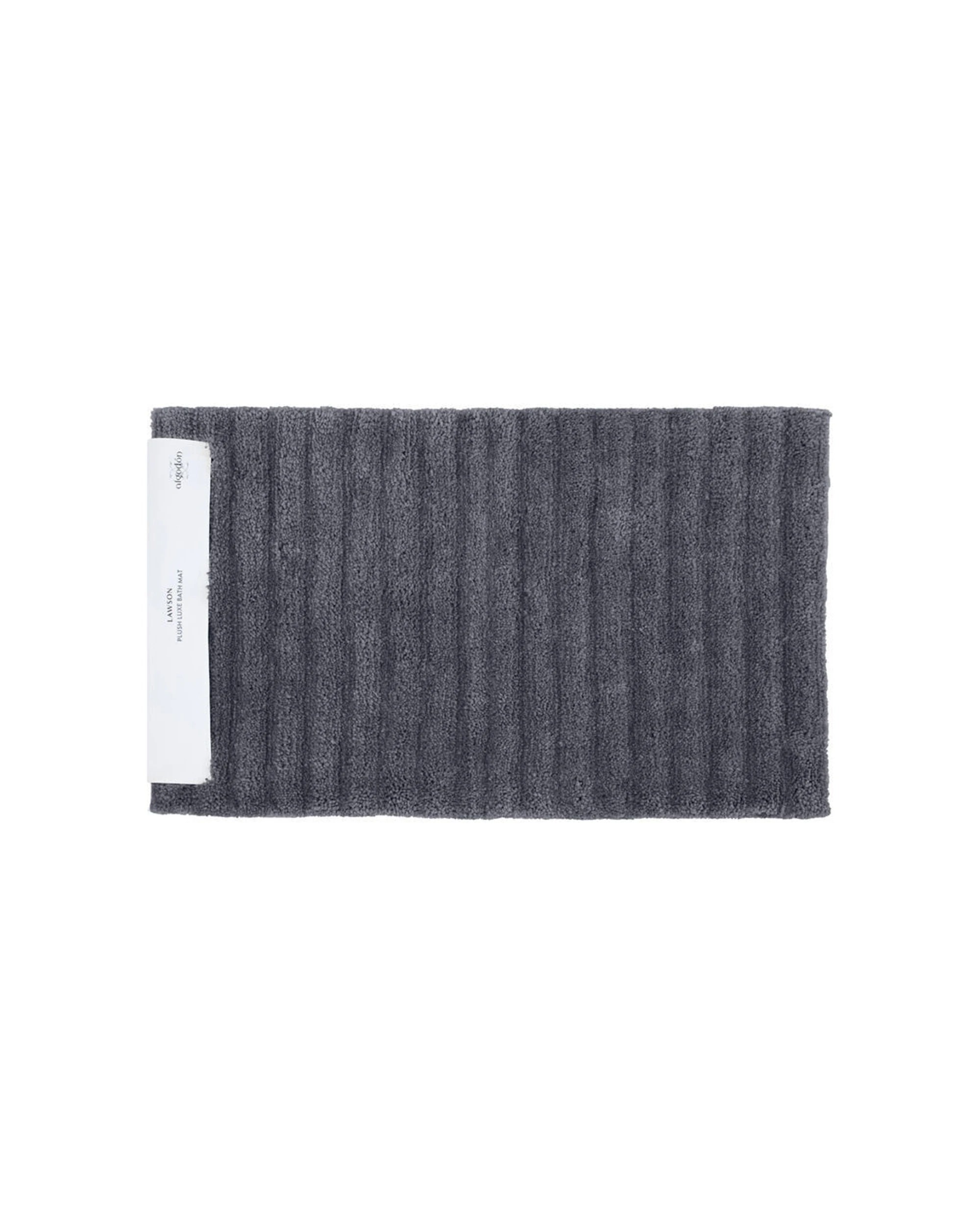 2 Algodon 2PK Lawson Plush Bath Runner Mat Polyester 50x80cm - Black, 2 of 4