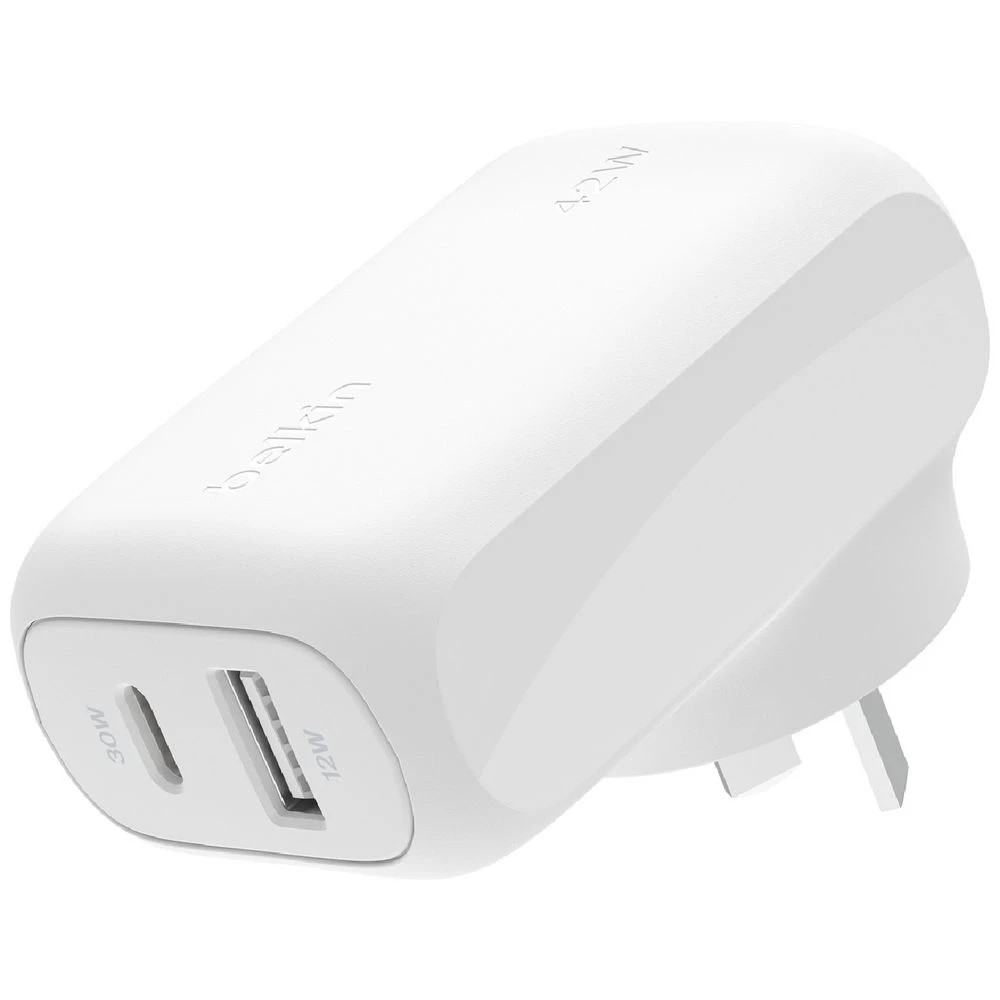 1 Belkin BoostCharge Dual USB-C Wall Charger White, 1 of 7