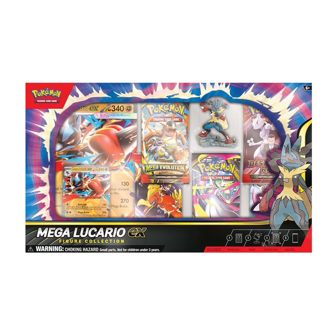 2 Pokemon Trading Card Game: Mega Lucario ex Figure Collection, 2 of 7