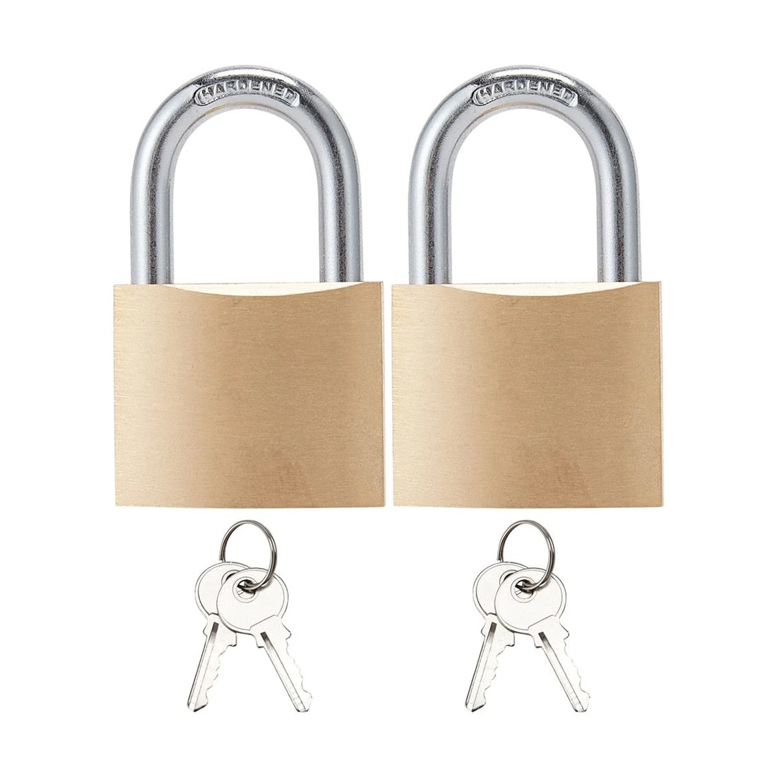 1 2 Pack 38mm Brass Padlock, 1 of 3