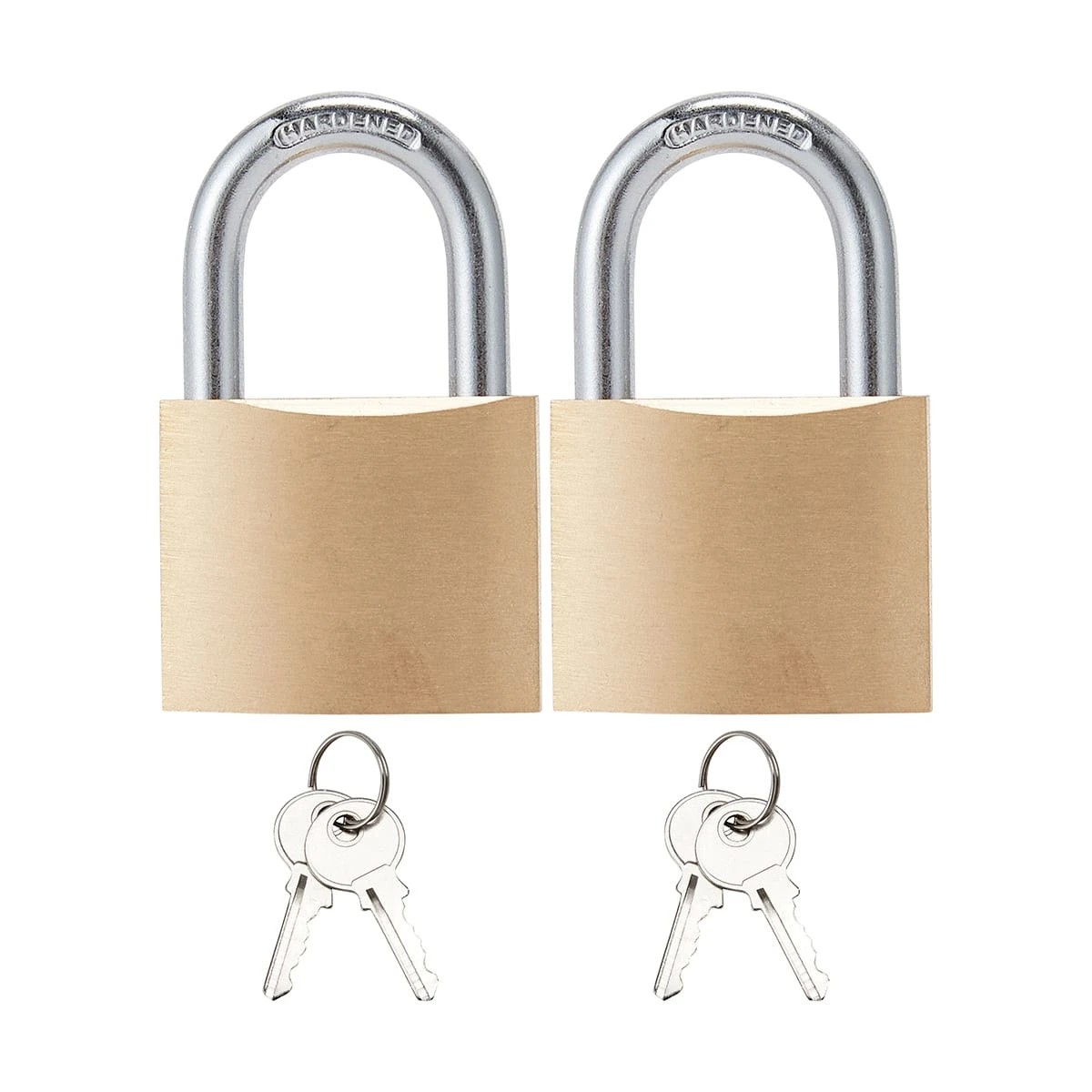 1 2 Pack 38mm Brass Padlock, 1 of 3