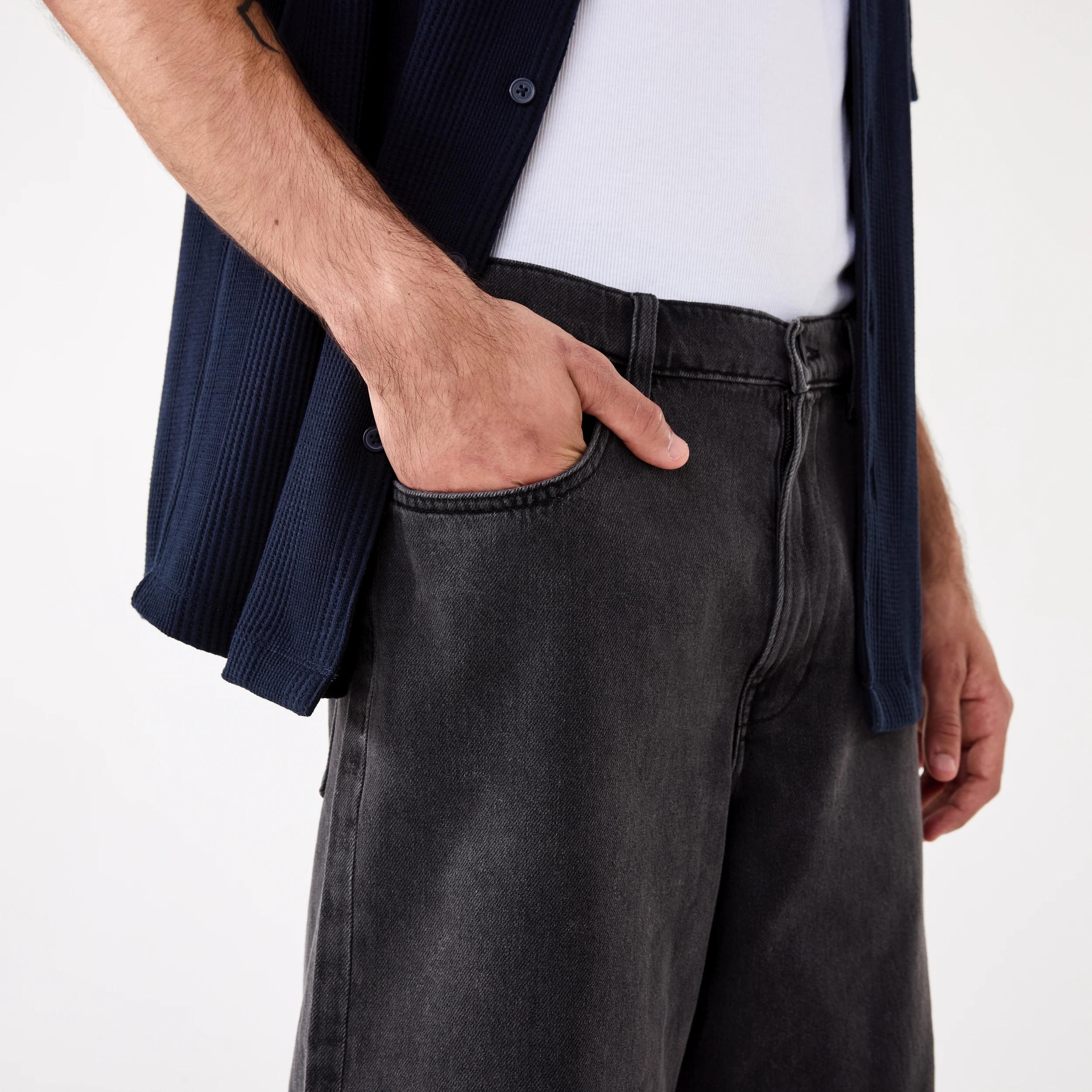 5 Baggy Denim Shorts Black Wash, 5 of 9