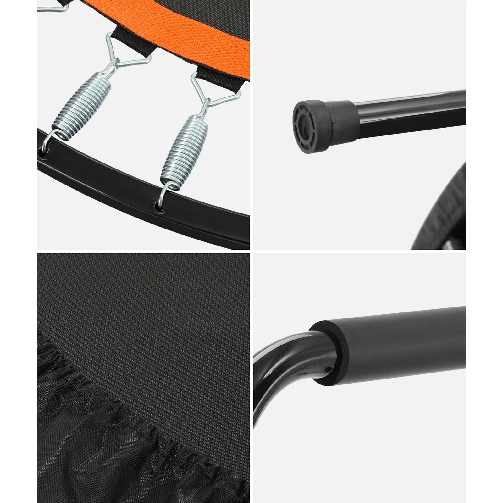 3 Mazam 48" Trampoline Round Fitness Rebounder Handrail Jumping Exercise Home Gym
 - Multi, 3 of 10