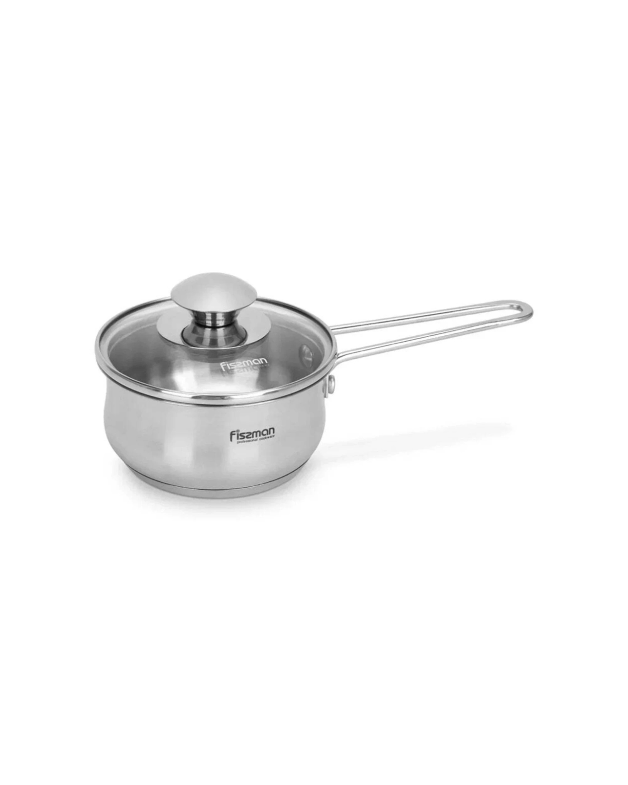 1 Fissman Gulliver Saucepan 0.6L With Glass Lid Stainless Steel - Silver, 1 of 1
