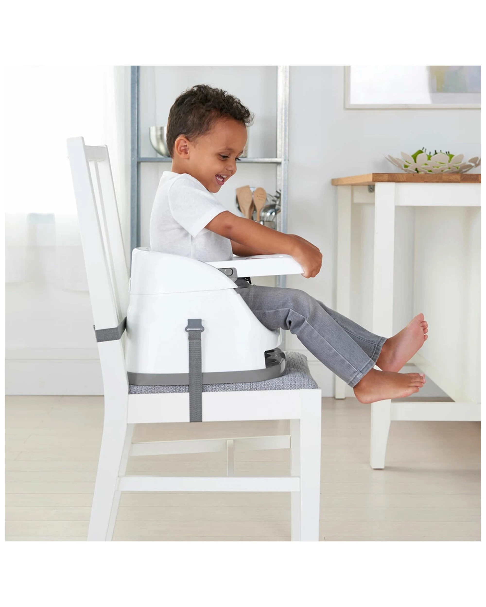 6 Ingenuity 2 In 1 Baby Feeding  Booster Chair Seat - Cashmere
 - Natural, 6 of 10