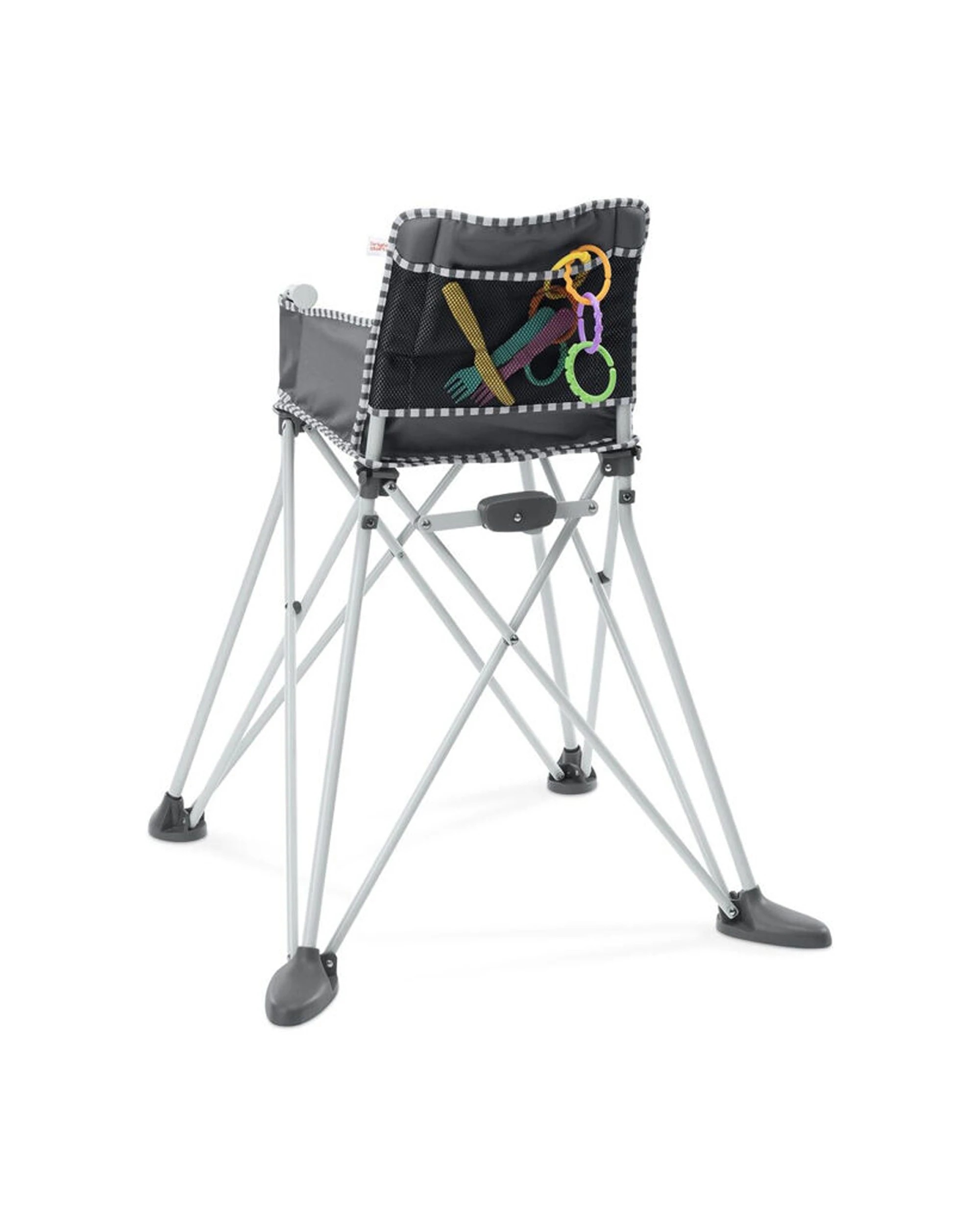 7 Bright Starts Pop N Dine Portable High Chair 6 Months And Up Dishwasher Safe - Grey, 7 of 8