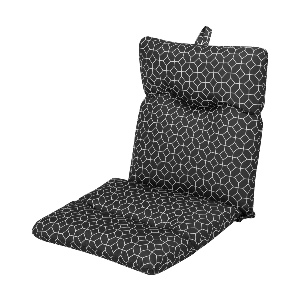 1 Outside Geometric Highback Cushion, 1 of 10